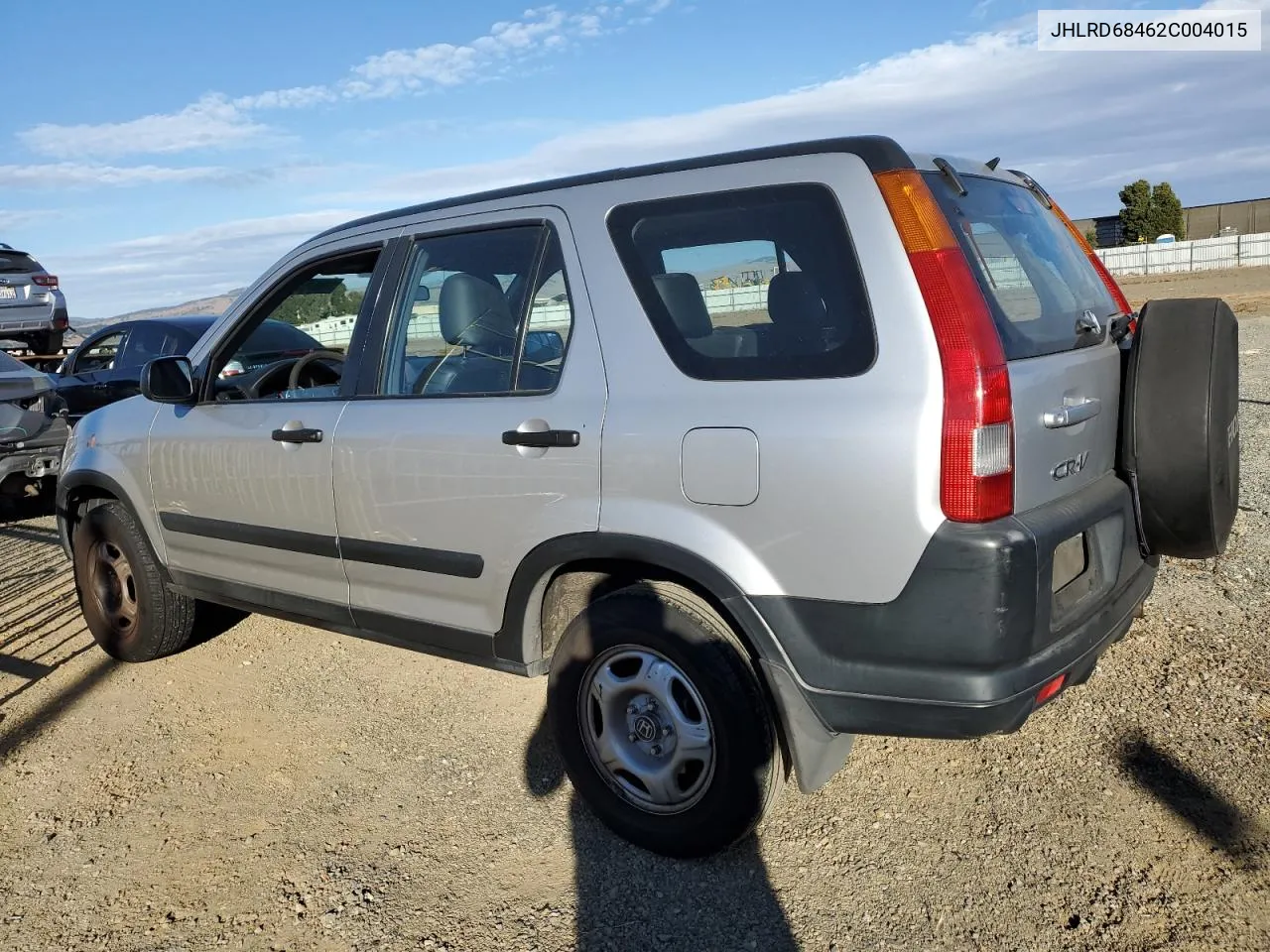 2002 Honda Cr-V Lx VIN: JHLRD68462C004015 Lot: 76075354