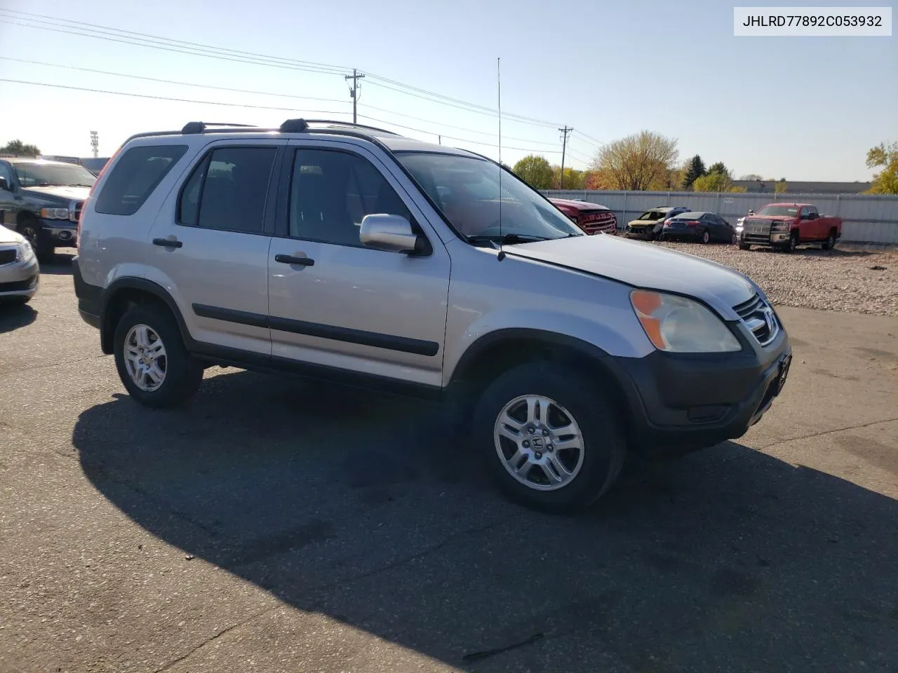 2002 Honda Cr-V Ex VIN: JHLRD77892C053932 Lot: 76087424