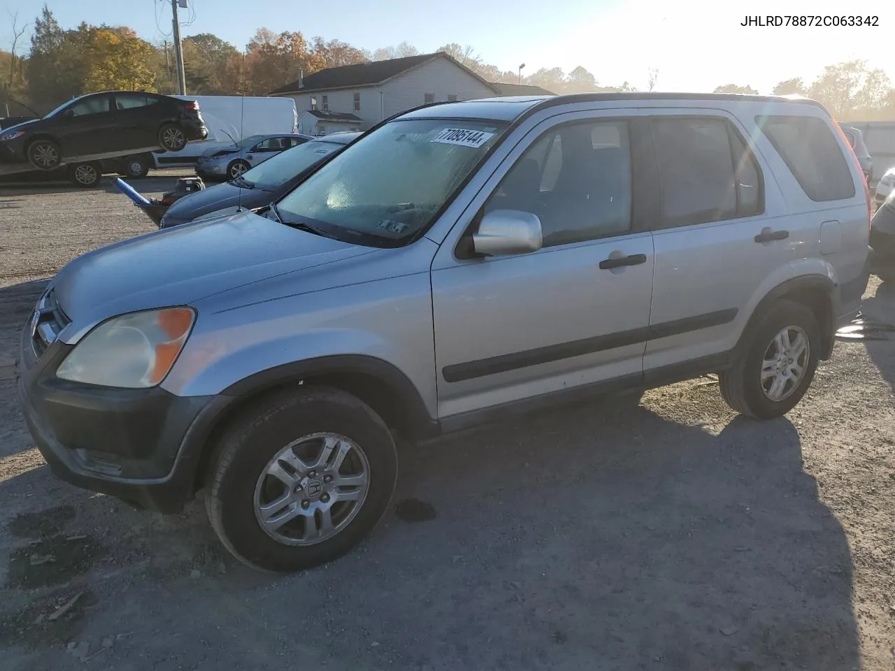 2002 Honda Cr-V Ex VIN: JHLRD78872C063342 Lot: 77095144