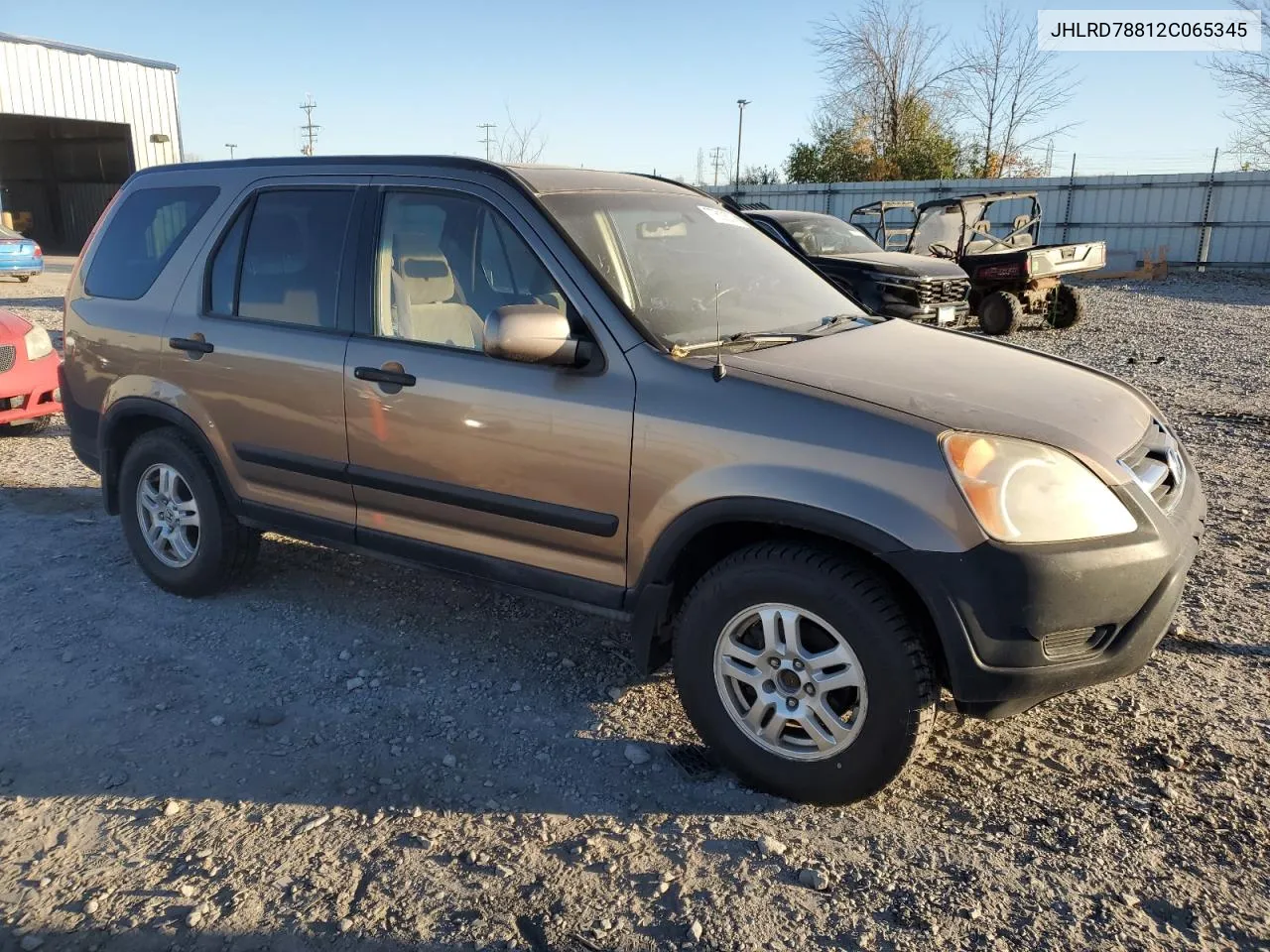 JHLRD78812C065345 2002 Honda Cr-V Ex