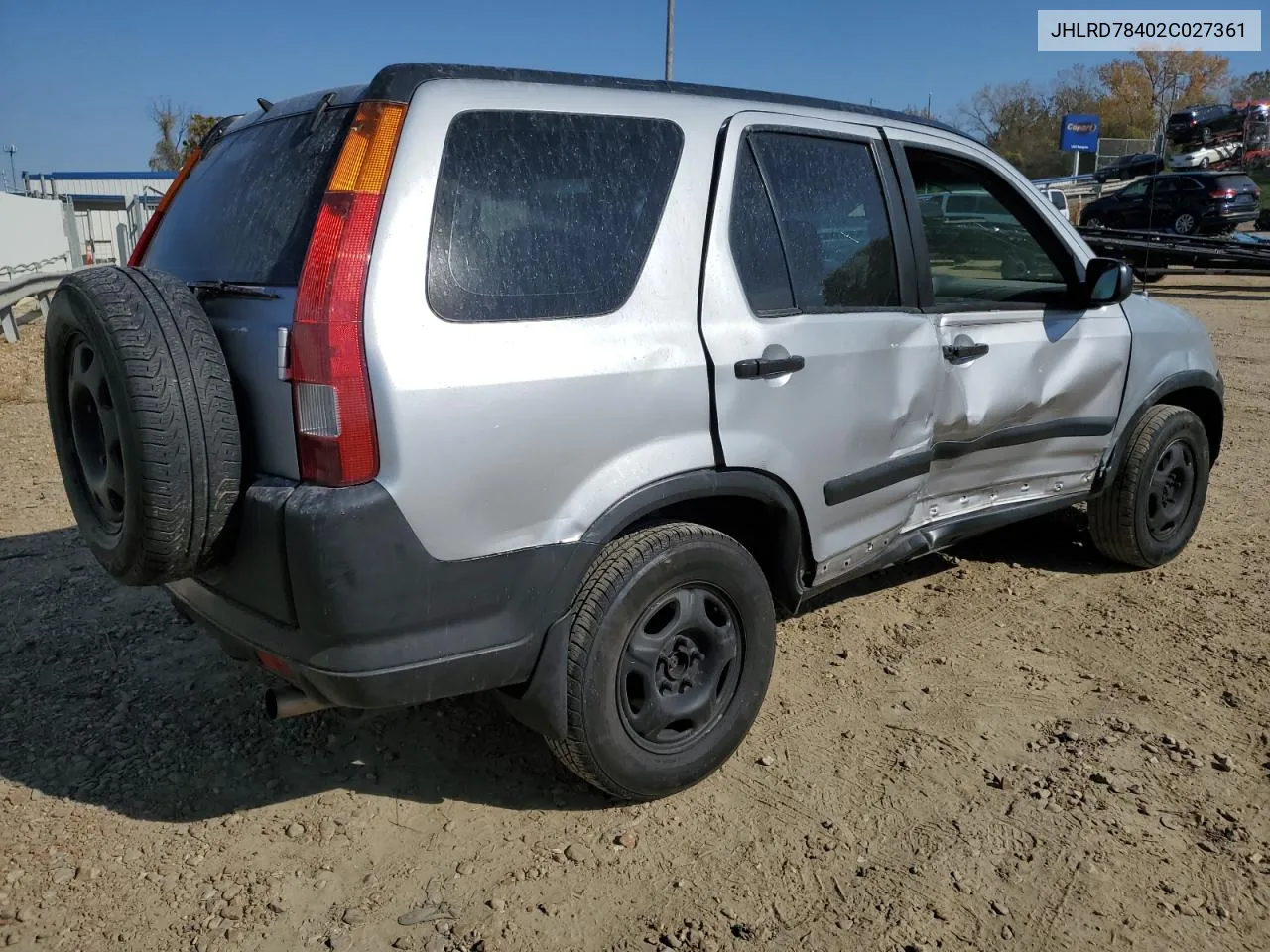 2002 Honda Cr-V Lx VIN: JHLRD78402C027361 Lot: 78032894