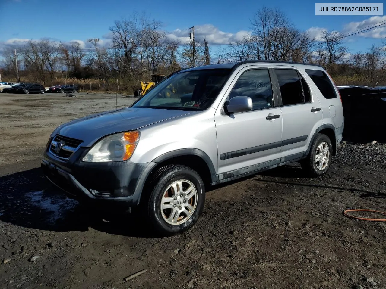 2002 Honda Cr-V Ex VIN: JHLRD78862C085171 Lot: 78400254