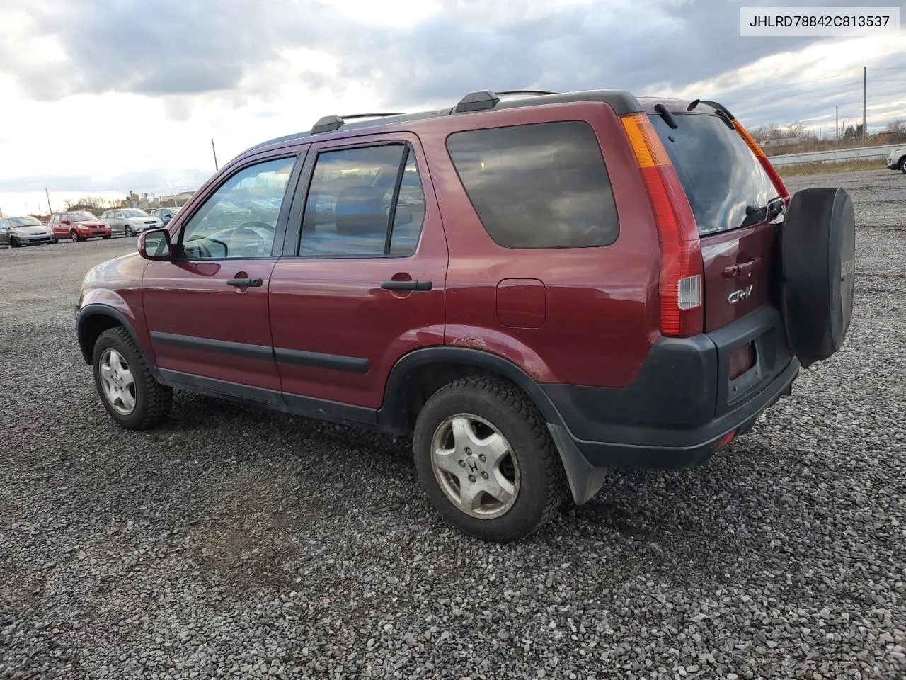 2002 Honda Cr-V Ex VIN: JHLRD78842C813537 Lot: 78889514