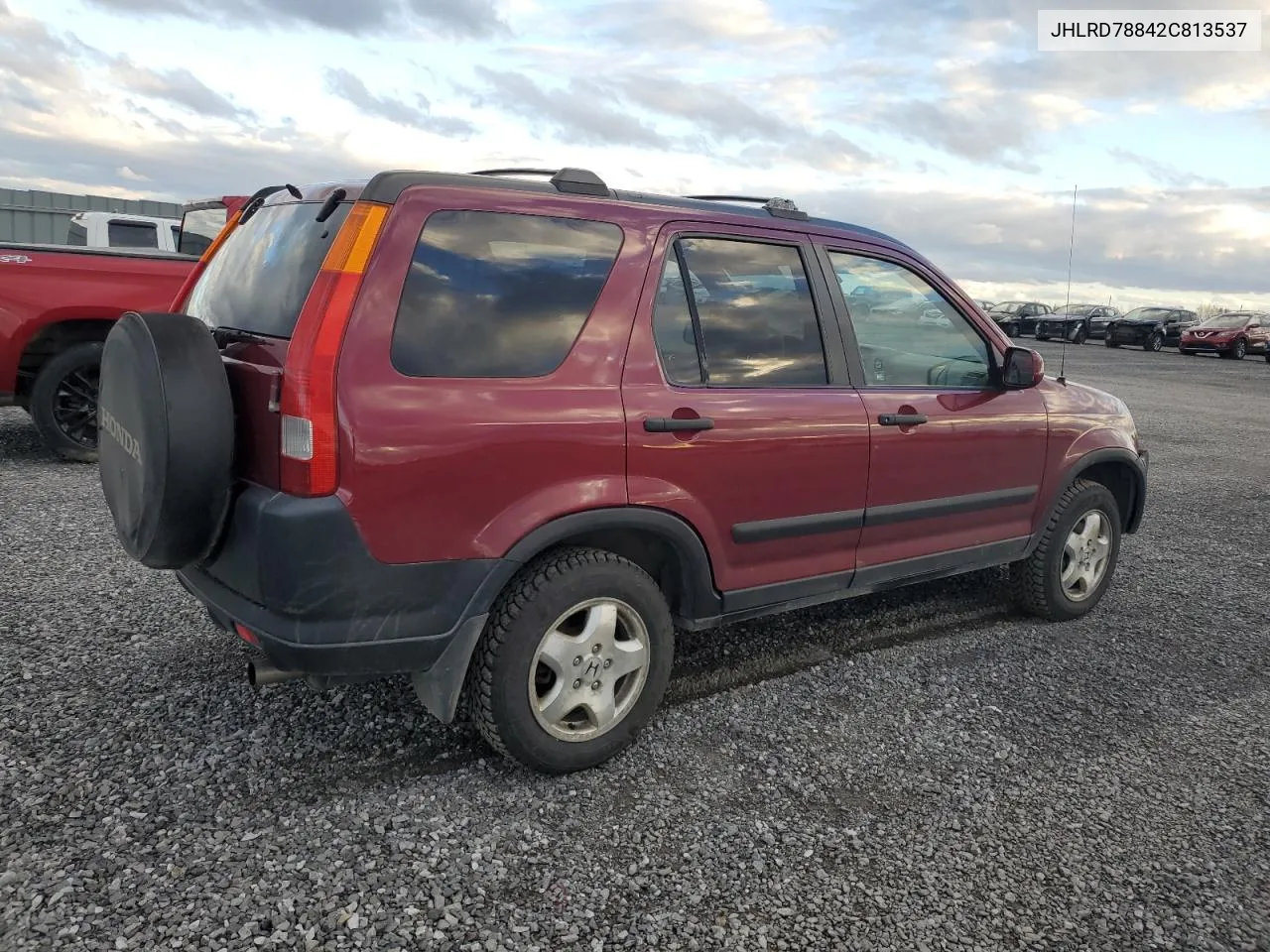 2002 Honda Cr-V Ex VIN: JHLRD78842C813537 Lot: 78889514