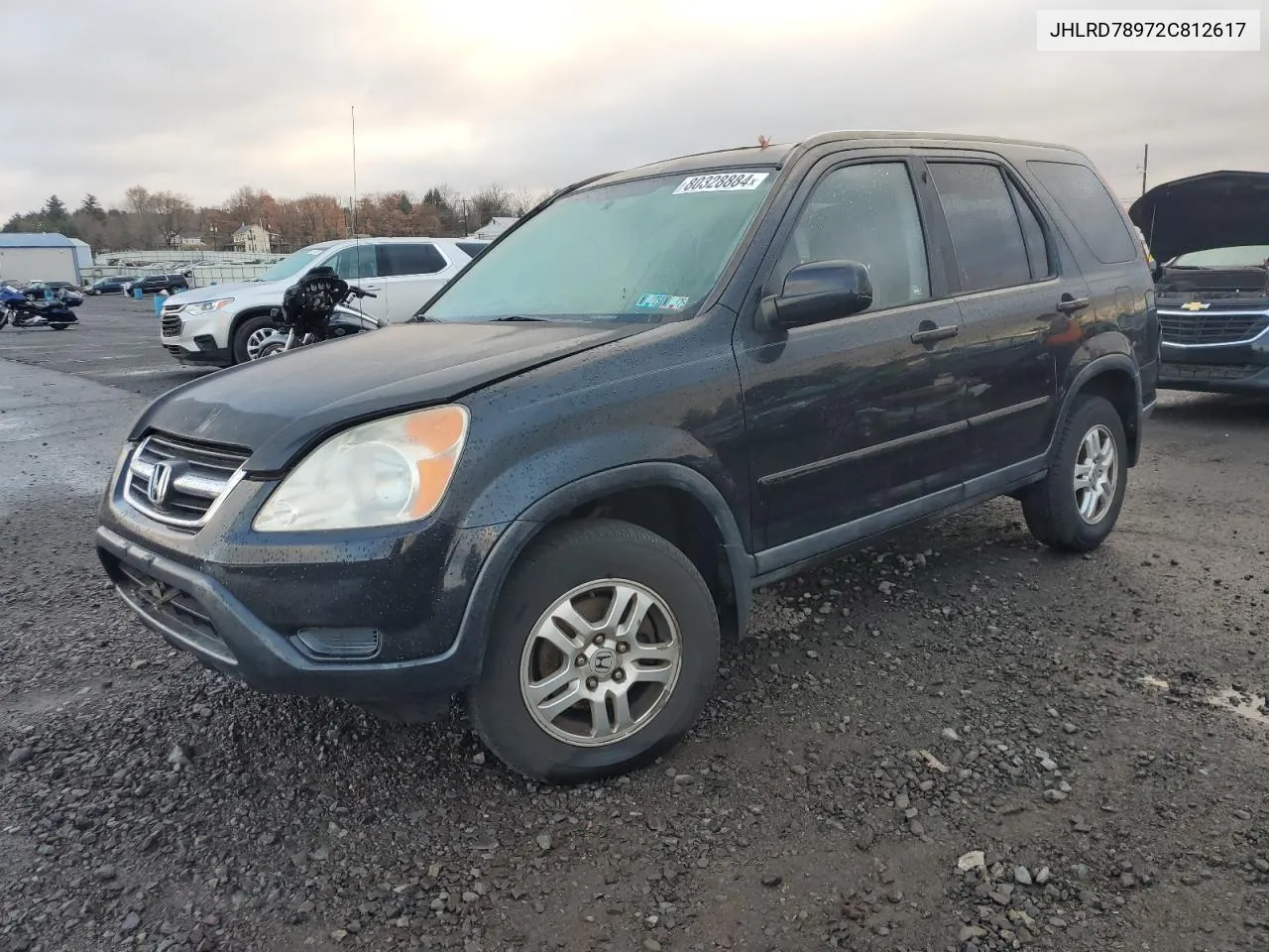 2002 Honda Cr-V Ex VIN: JHLRD78972C812617 Lot: 80328884