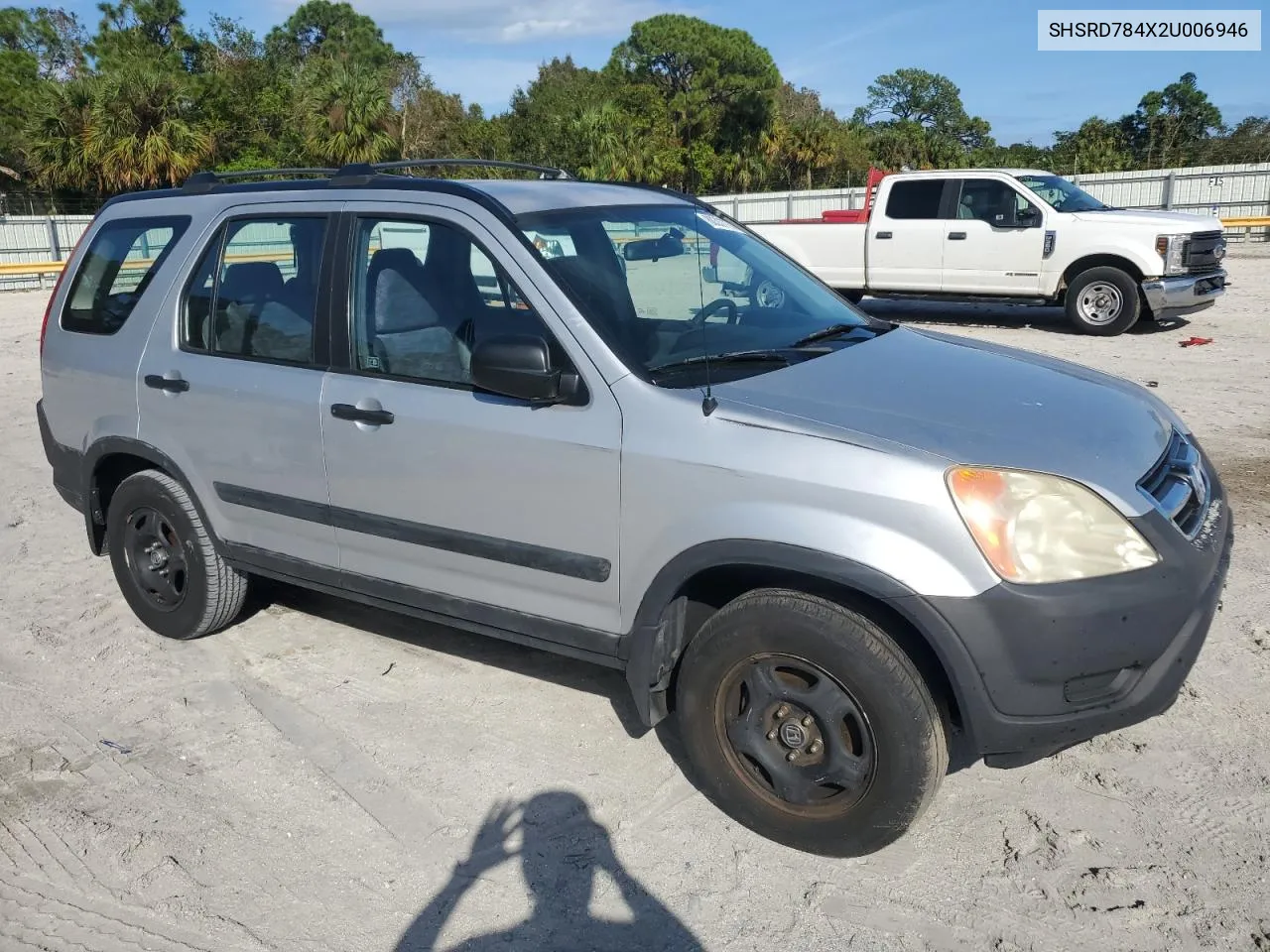 2002 Honda Cr-V Lx VIN: SHSRD784X2U006946 Lot: 80337774