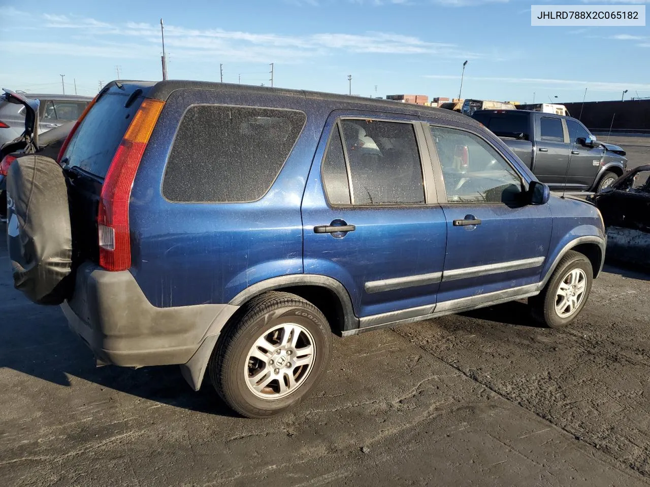 2002 Honda Cr-V Ex VIN: JHLRD788X2C065182 Lot: 81002574