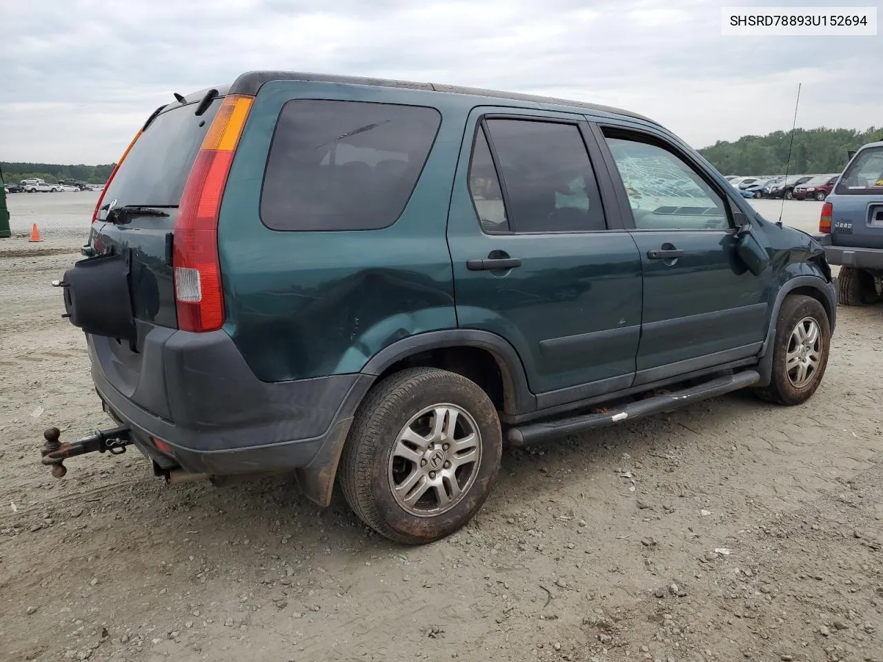 2003 Honda Cr-V Ex VIN: SHSRD78893U152694 Lot: 39764314