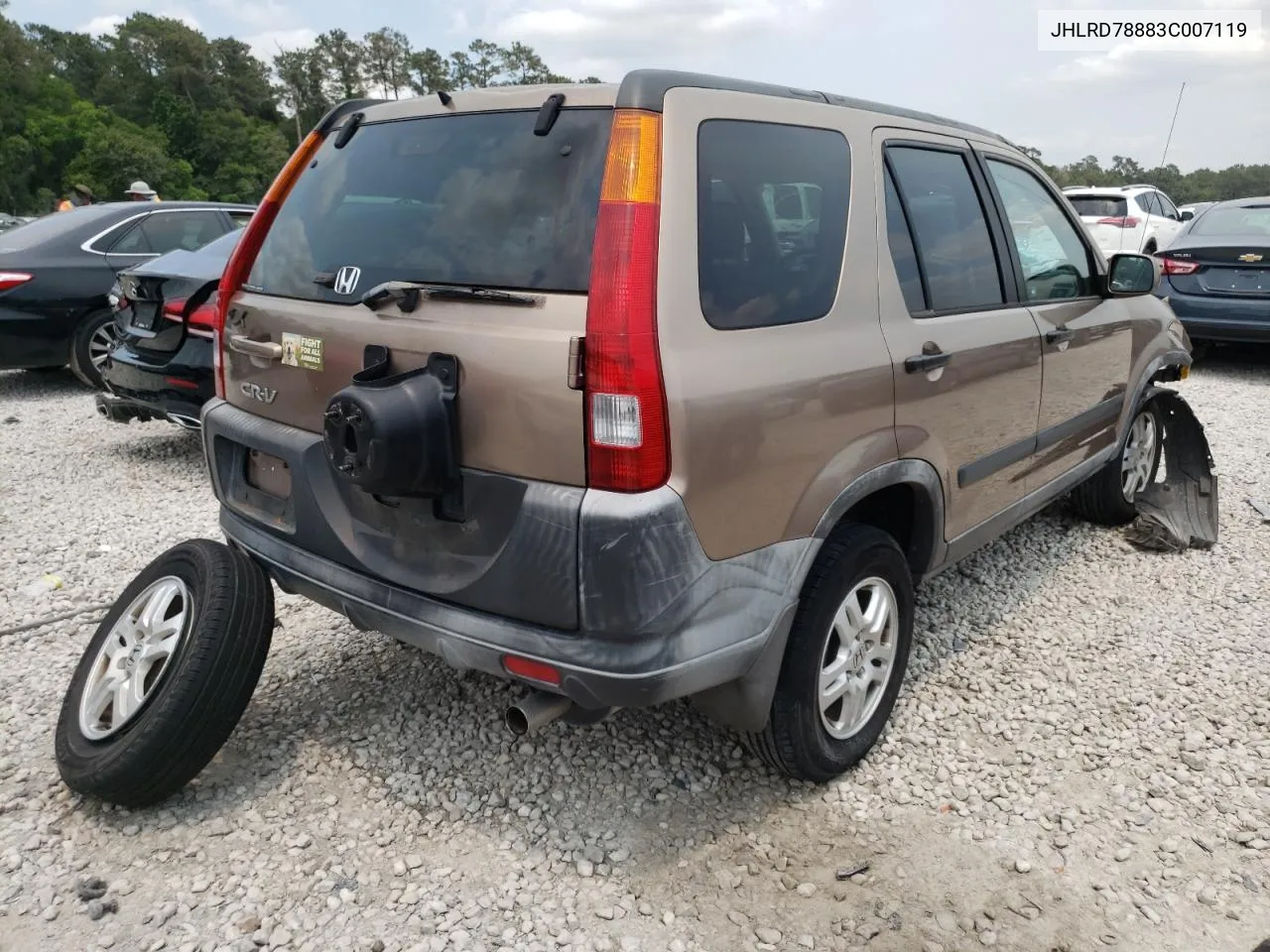 2003 Honda Cr-V Ex VIN: JHLRD78883C007119 Lot: 45440382