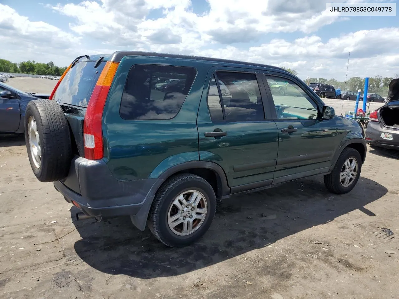 JHLRD78853C049778 2003 Honda Cr-V Ex