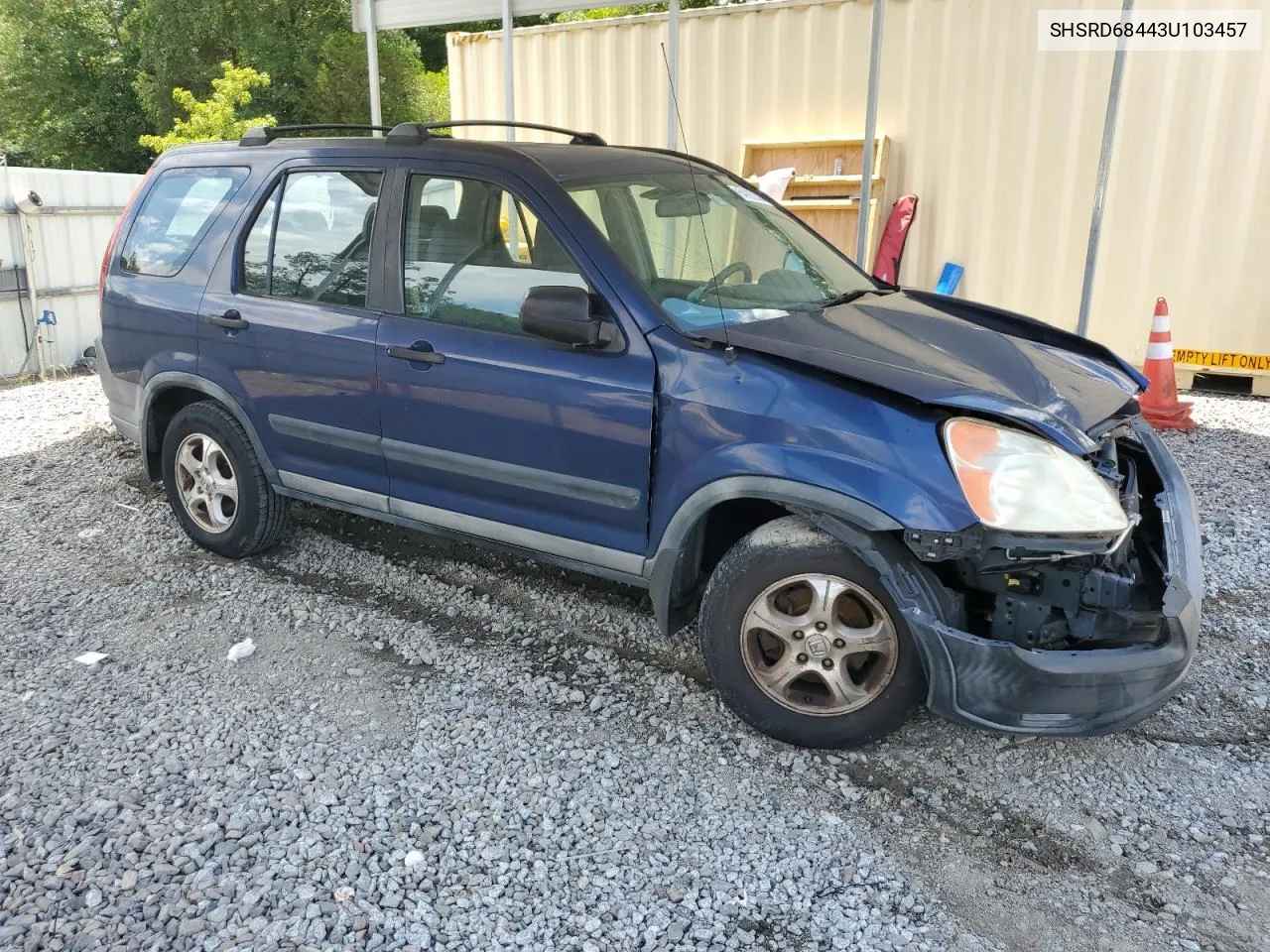 2003 Honda Cr-V Lx VIN: SHSRD68443U103457 Lot: 64092304