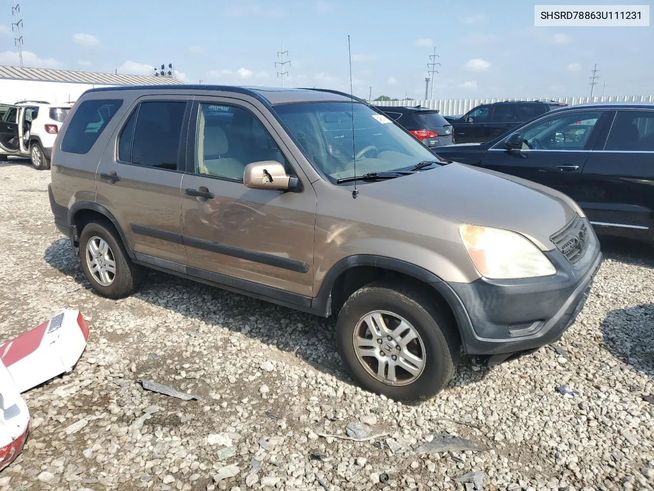 SHSRD78863U111231 2003 Honda Cr-V Ex