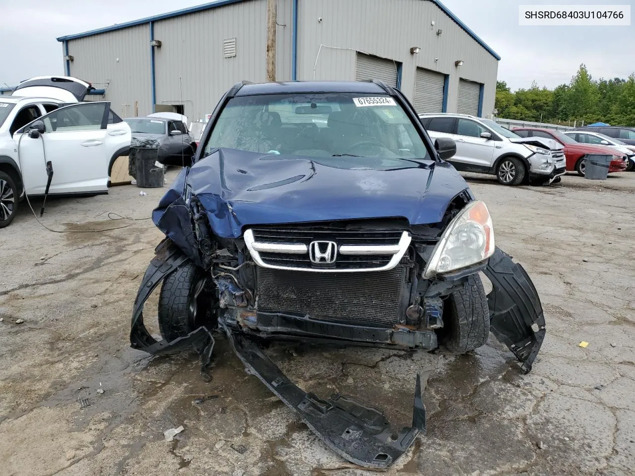 2003 Honda Cr-V Lx VIN: SHSRD68403U104766 Lot: 67655324