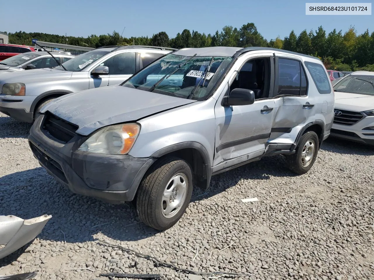 2003 Honda Cr-V Lx VIN: SHSRD68423U101724 Lot: 67922604