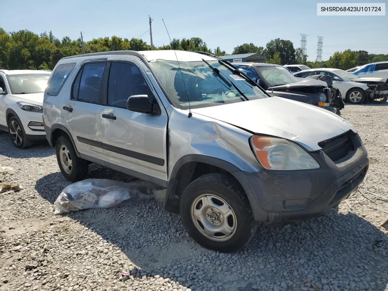 2003 Honda Cr-V Lx VIN: SHSRD68423U101724 Lot: 67922604