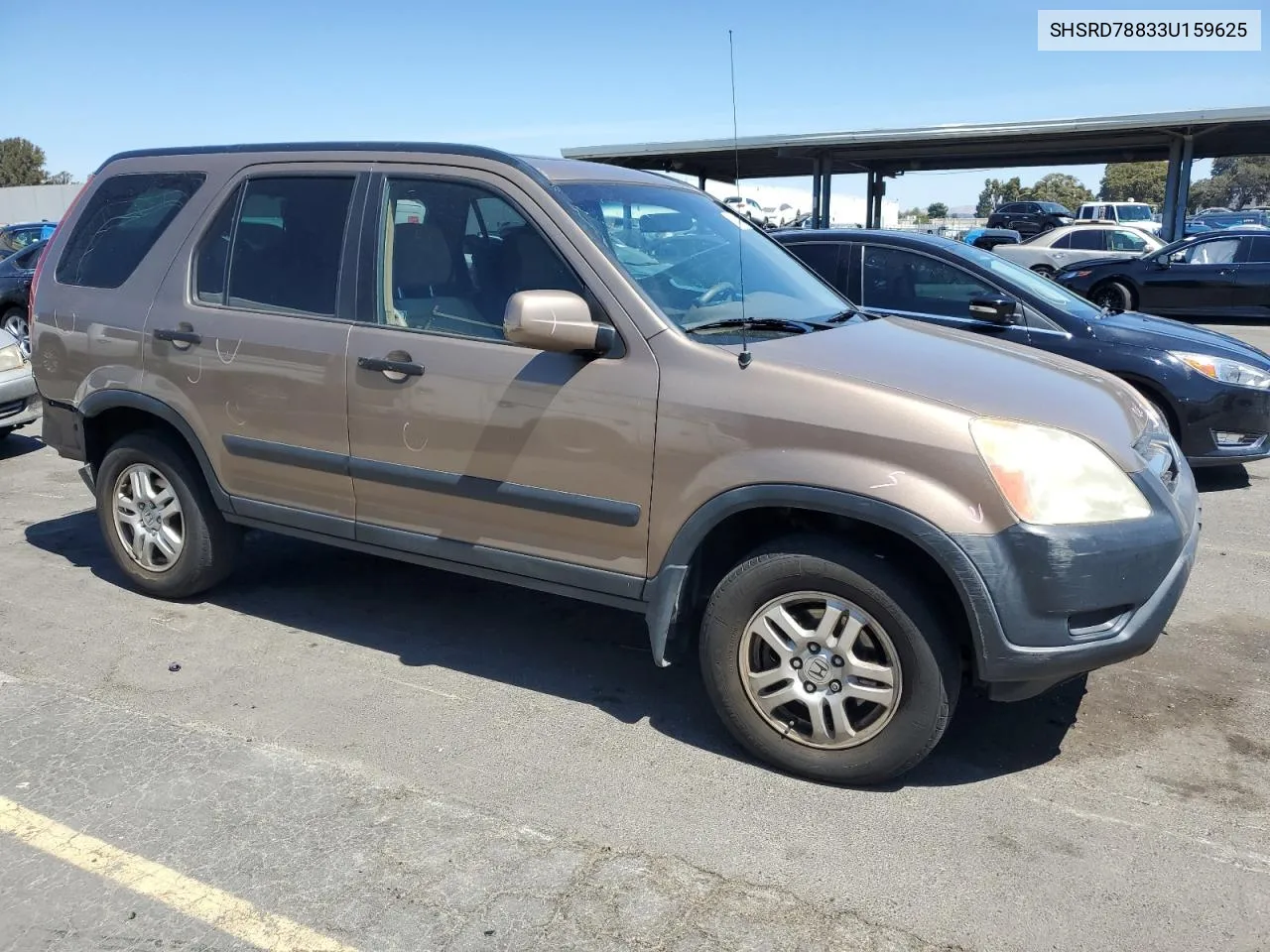 2003 Honda Cr-V Ex VIN: SHSRD78833U159625 Lot: 68004744