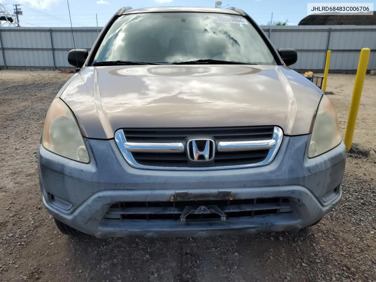 2003 Honda Cr-V Lx VIN: JHLRD68483C006706 Lot: 69089894