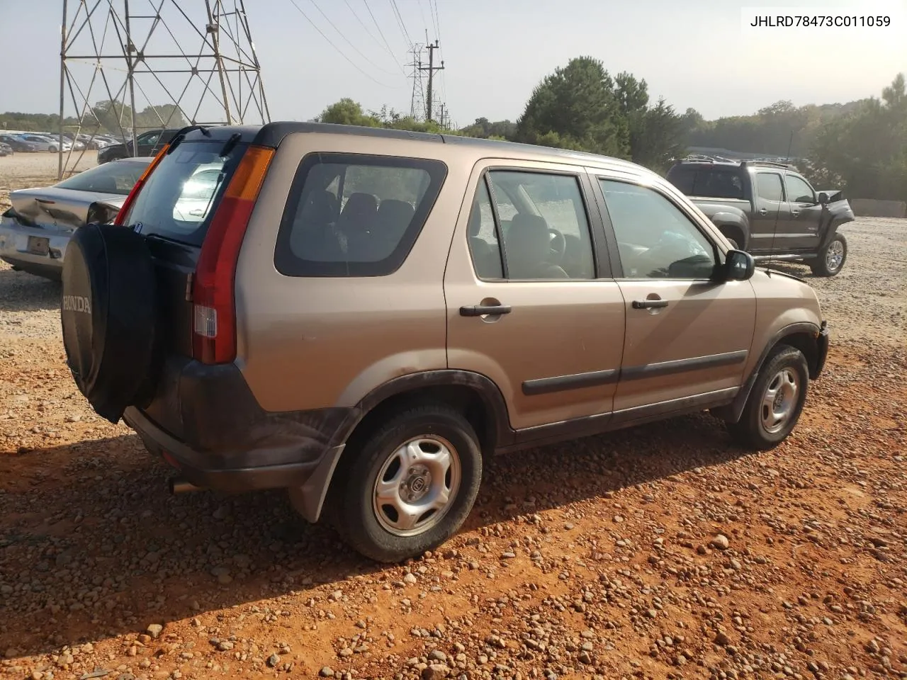 2003 Honda Cr-V Lx VIN: JHLRD78473C011059 Lot: 69764354