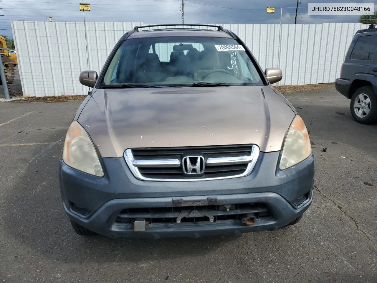 2003 Honda Cr-V Ex VIN: JHLRD78823C048166 Lot: 70000504