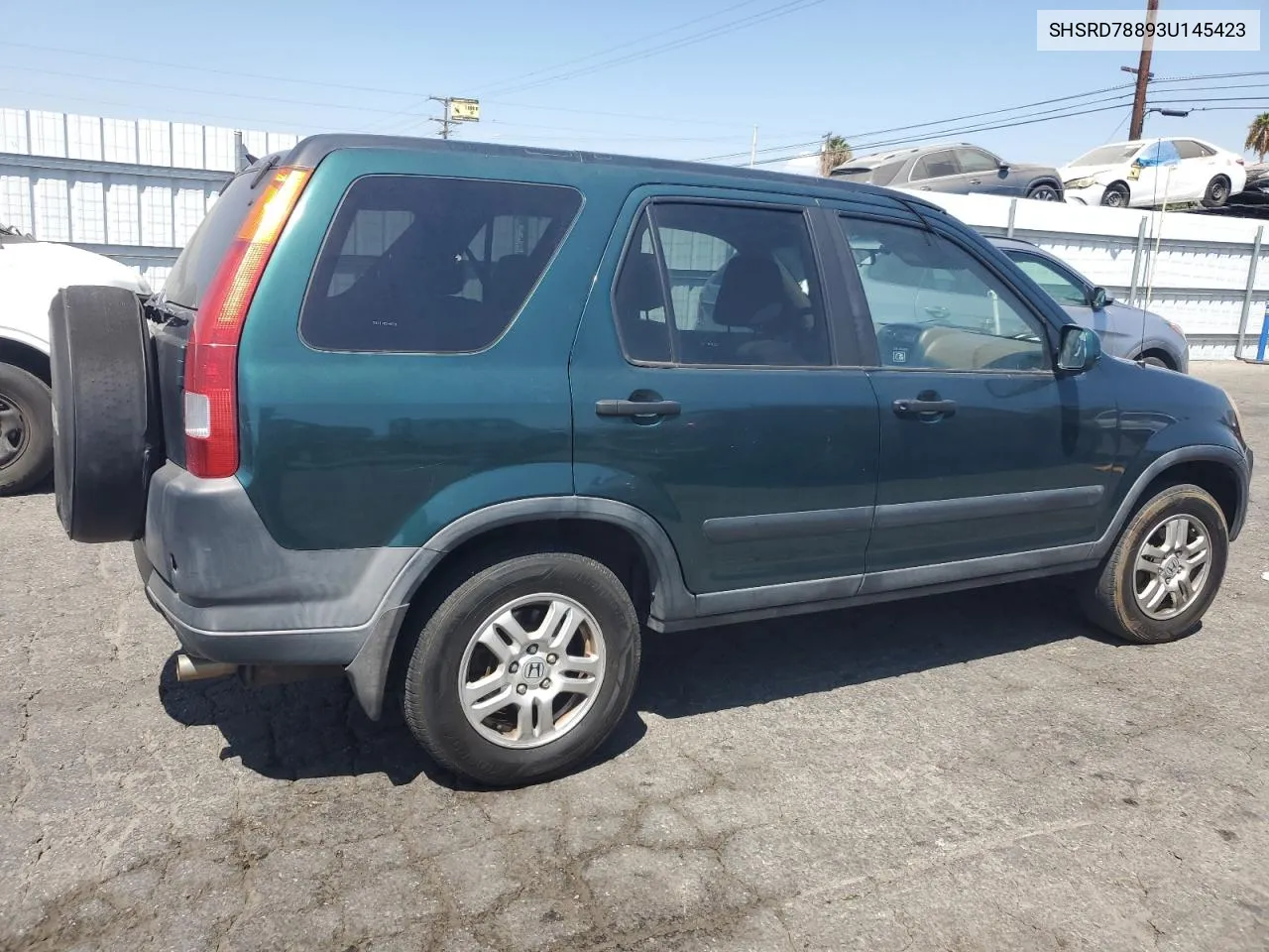 2003 Honda Cr-V Ex VIN: SHSRD78893U145423 Lot: 70094964