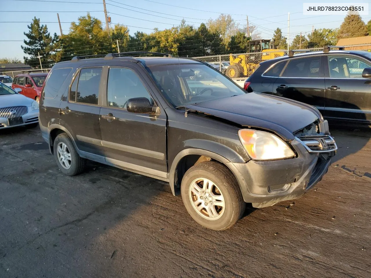 2003 Honda Cr-V Ex VIN: JHLRD78823C043551 Lot: 70660554