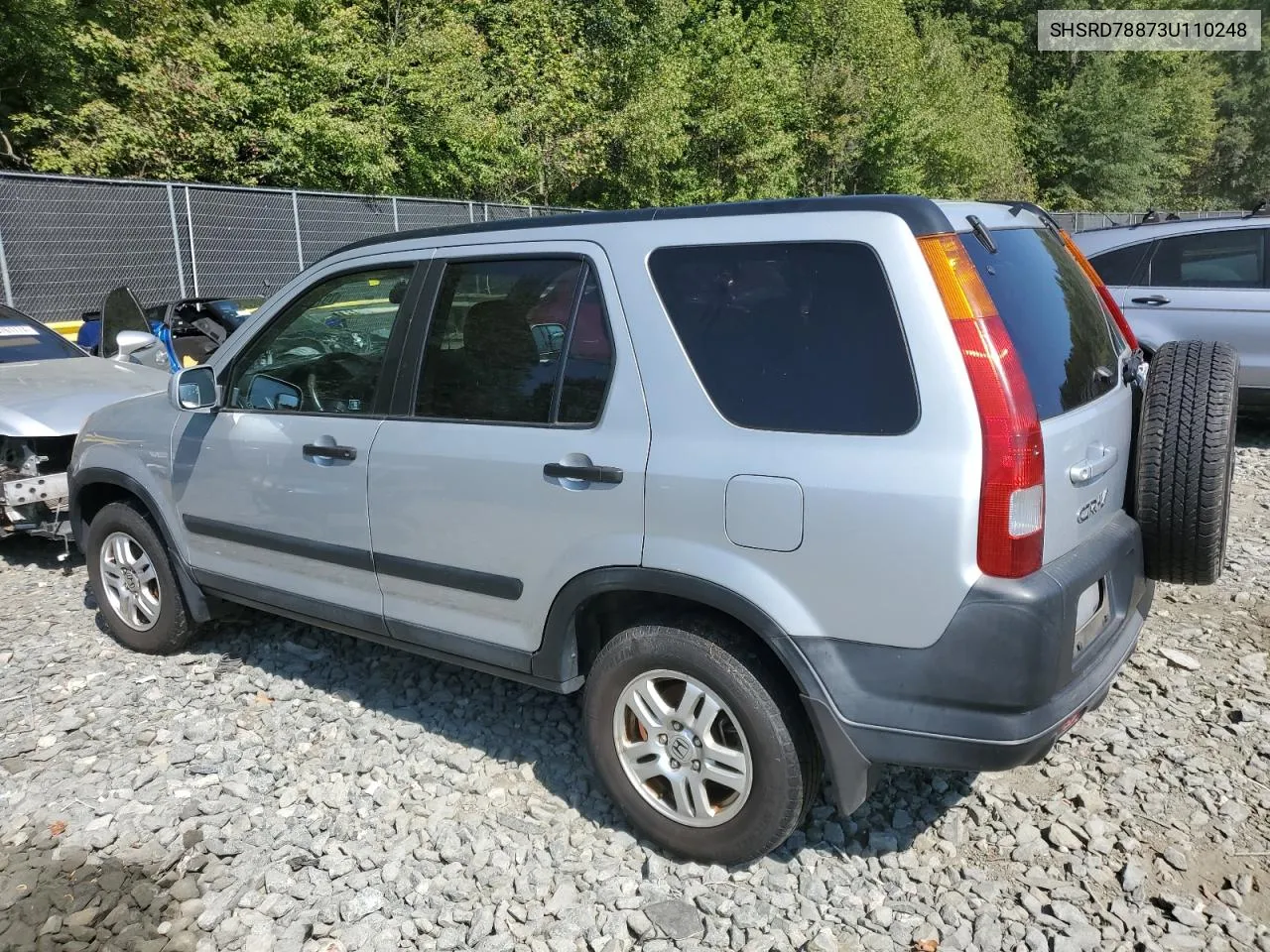 2003 Honda Cr-V Ex VIN: SHSRD78873U110248 Lot: 70722814