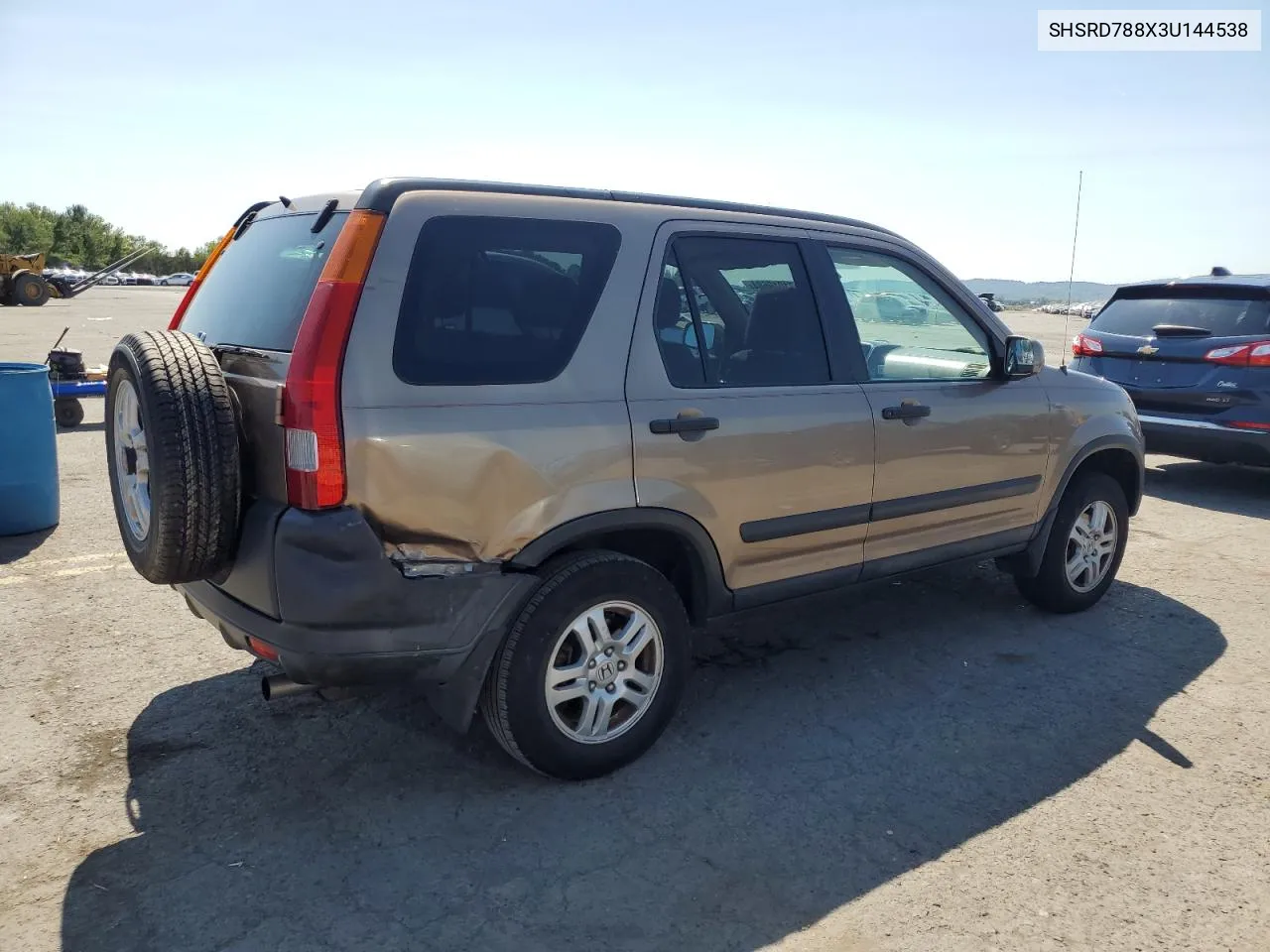 2003 Honda Cr-V Ex VIN: SHSRD788X3U144538 Lot: 71019684