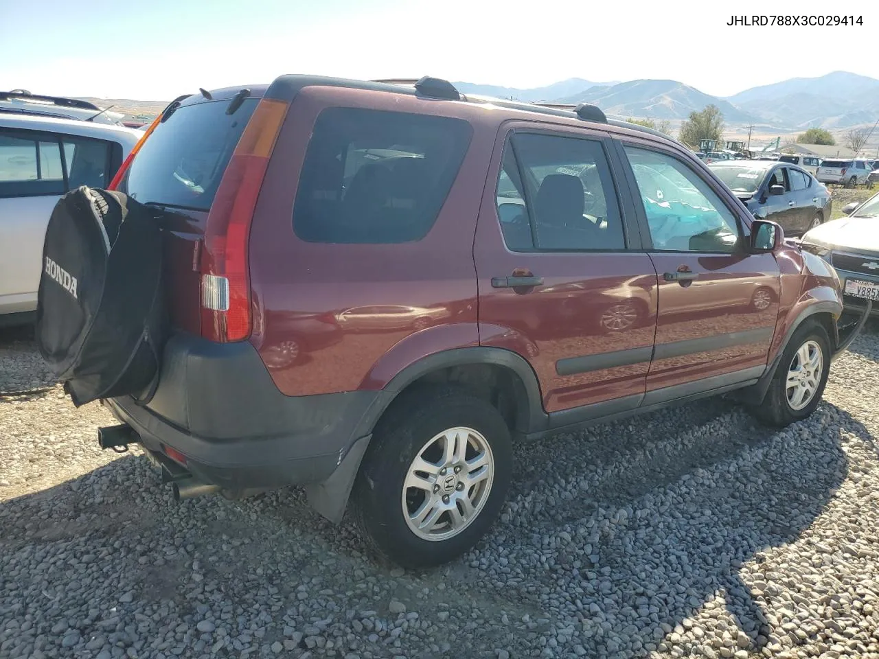 2003 Honda Cr-V Ex VIN: JHLRD788X3C029414 Lot: 71869624