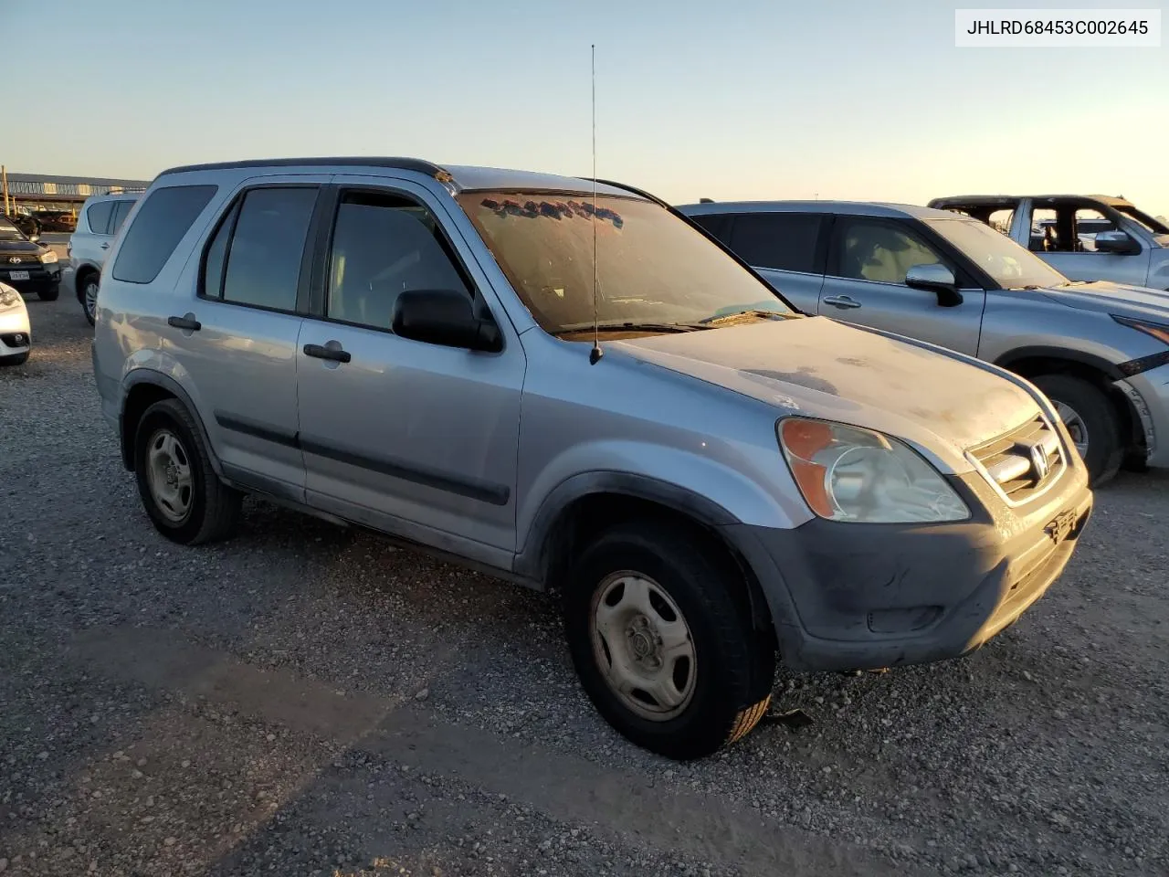 2003 Honda Cr-V Lx VIN: JHLRD68453C002645 Lot: 72691994