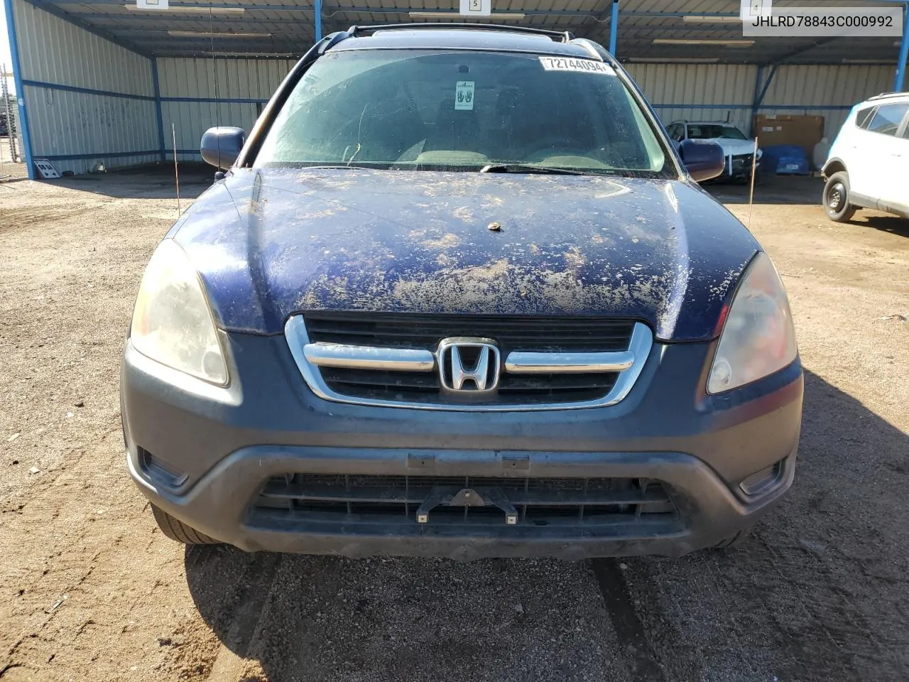 JHLRD78843C000992 2003 Honda Cr-V Ex