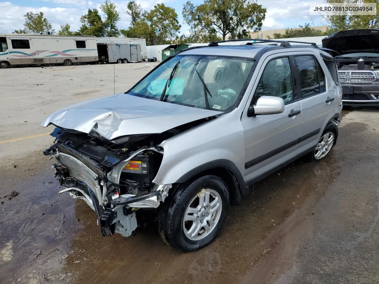 2003 Honda Cr-V Ex VIN: JHLRD78813C034954 Lot: 73251704