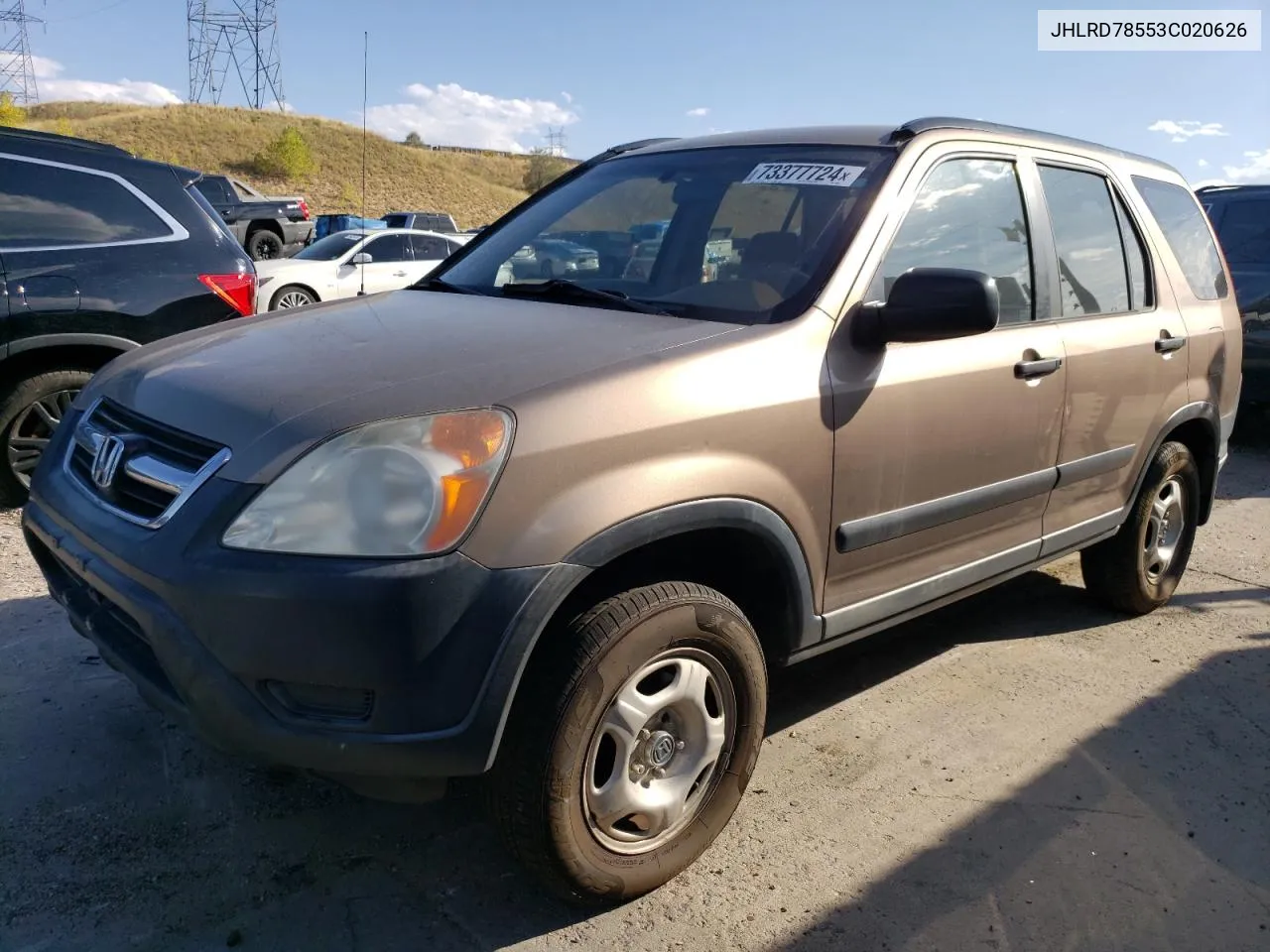 2003 Honda Cr-V Lx VIN: JHLRD78553C020626 Lot: 73377724