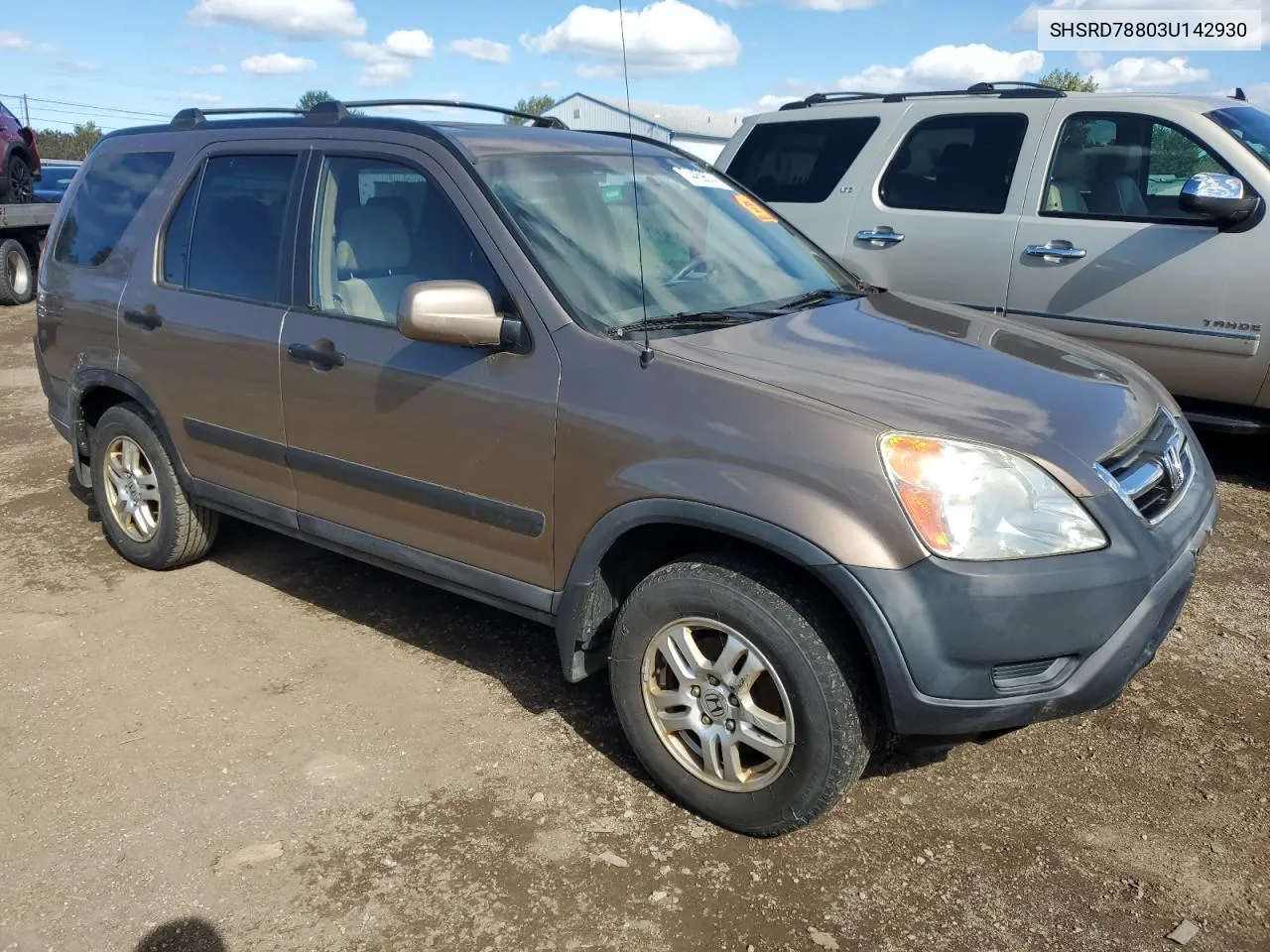 2003 Honda Cr-V Ex VIN: SHSRD78803U142930 Lot: 74459574