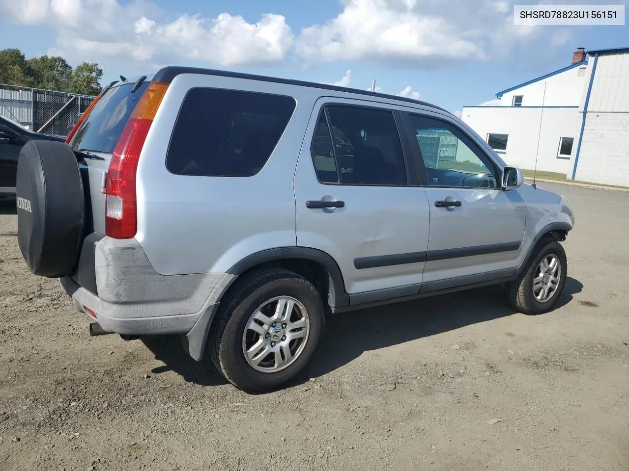 2003 Honda Cr-V Ex VIN: SHSRD78823U156151 Lot: 74676784