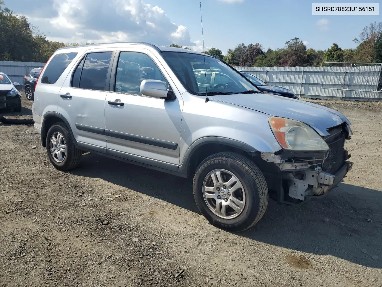 2003 Honda Cr-V Ex VIN: SHSRD78823U156151 Lot: 74676784