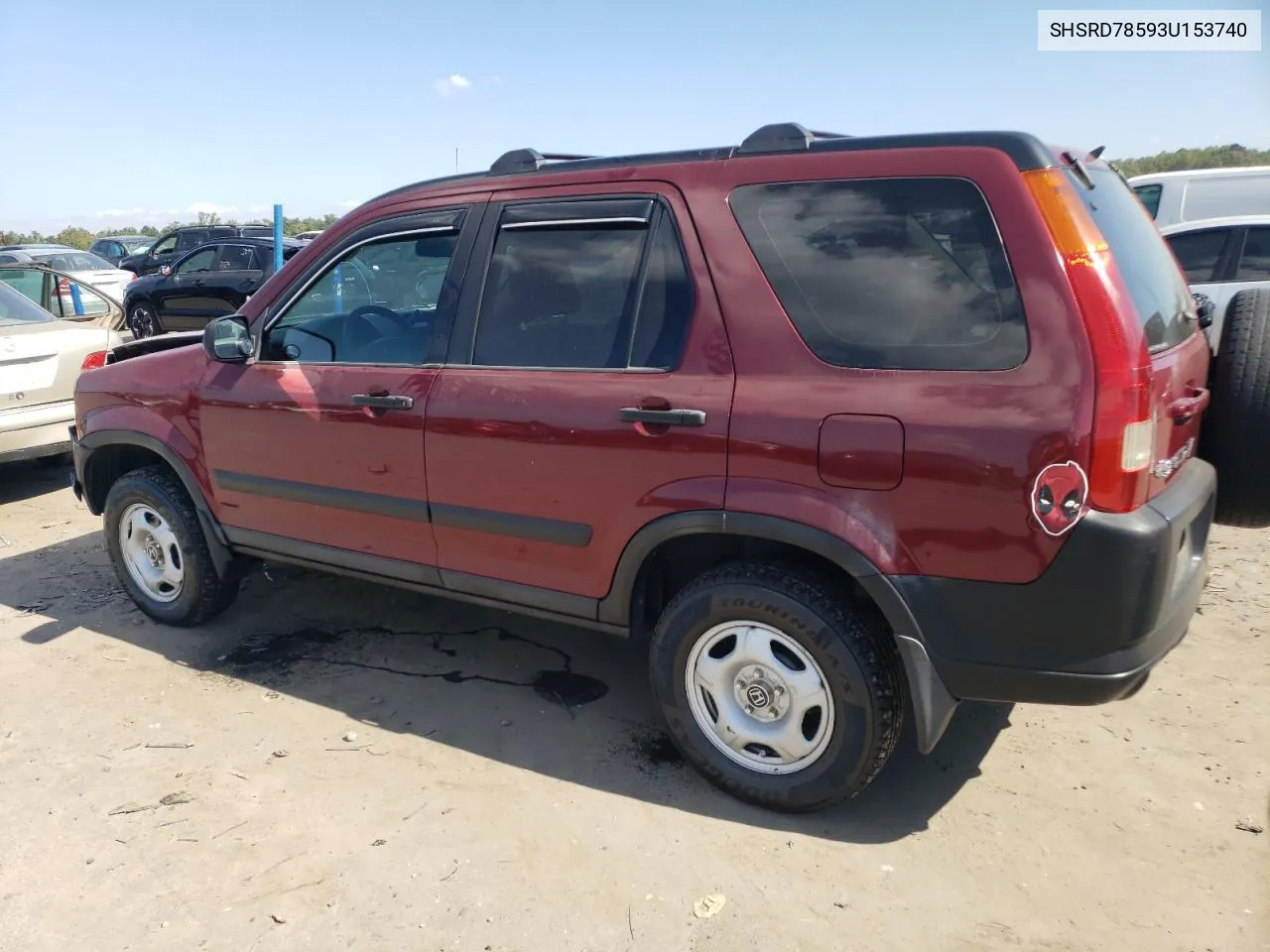 2003 Honda Cr-V Lx VIN: SHSRD78593U153740 Lot: 74763294