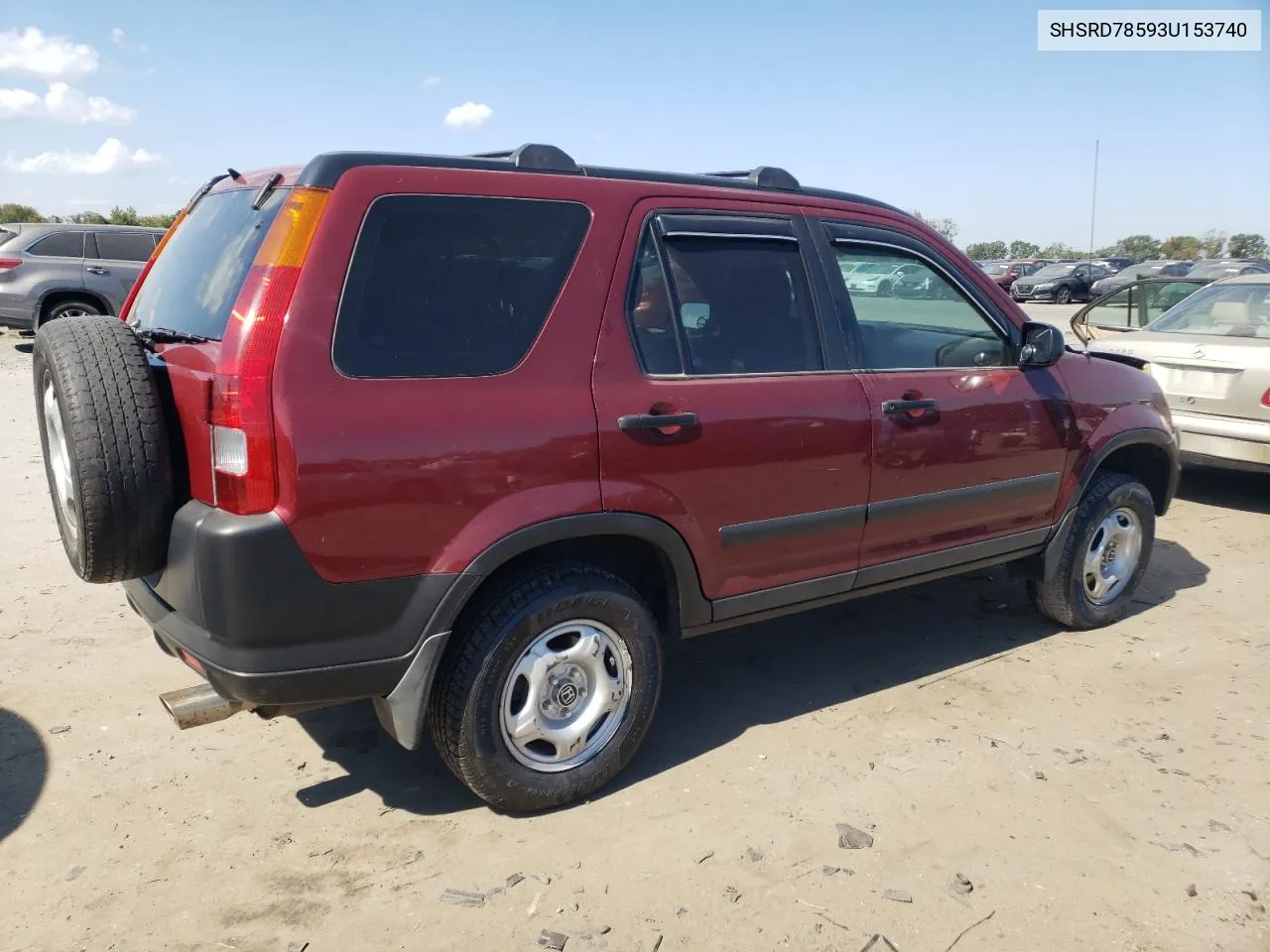 2003 Honda Cr-V Lx VIN: SHSRD78593U153740 Lot: 74763294