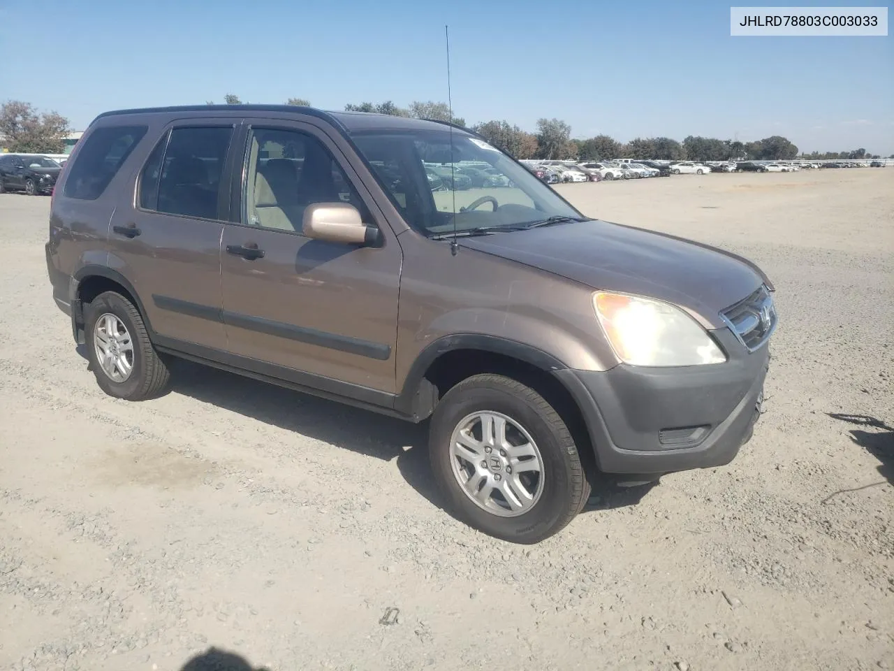 2003 Honda Cr-V Ex VIN: JHLRD78803C003033 Lot: 74953044