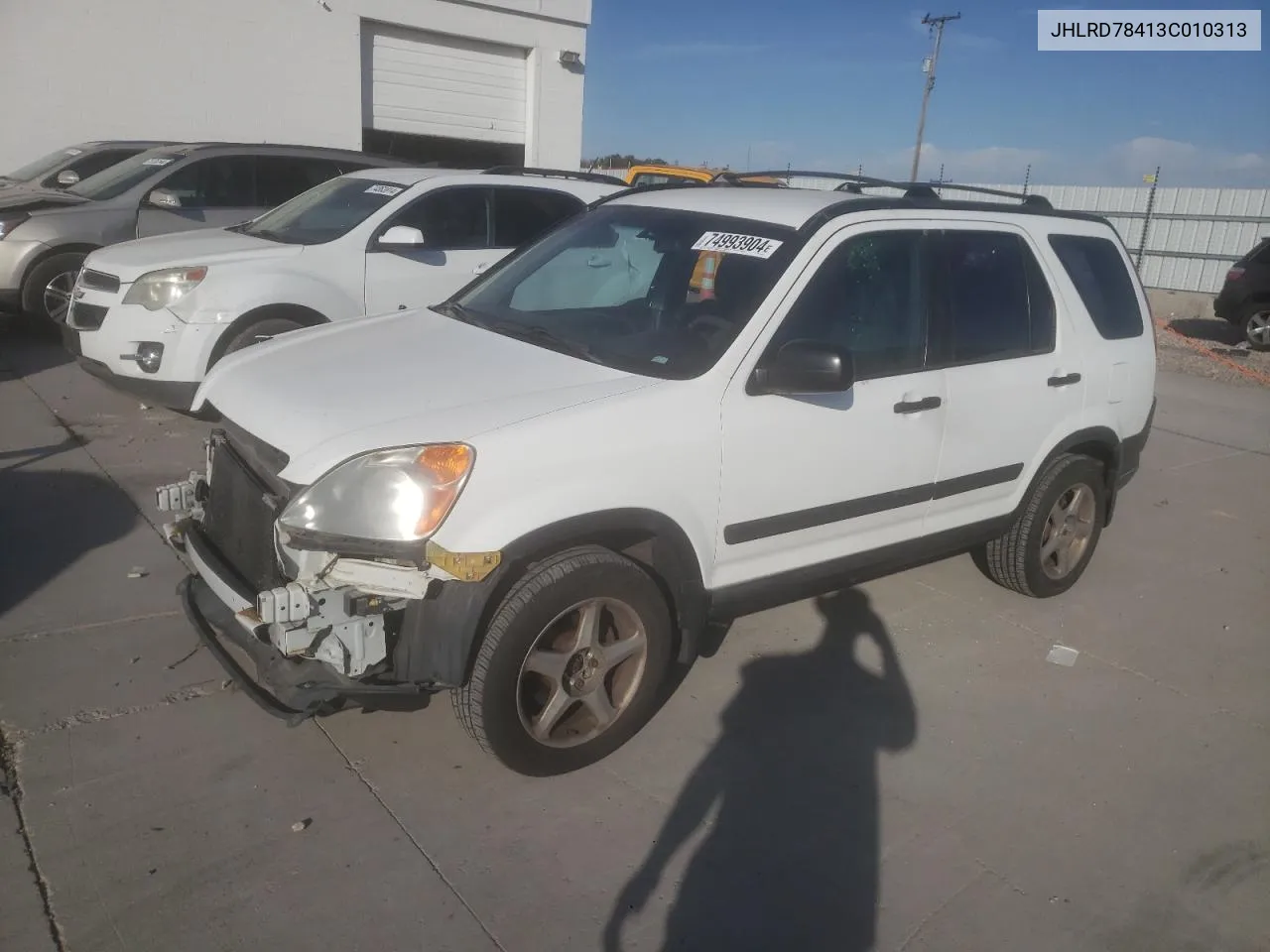 2003 Honda Cr-V Lx VIN: JHLRD78413C010313 Lot: 74993904