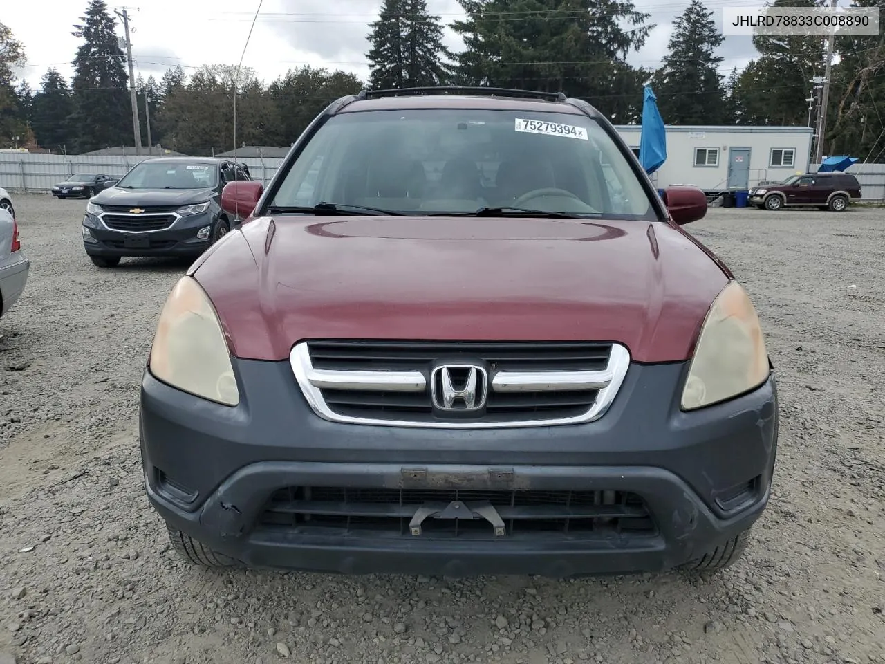 JHLRD78833C008890 2003 Honda Cr-V Ex