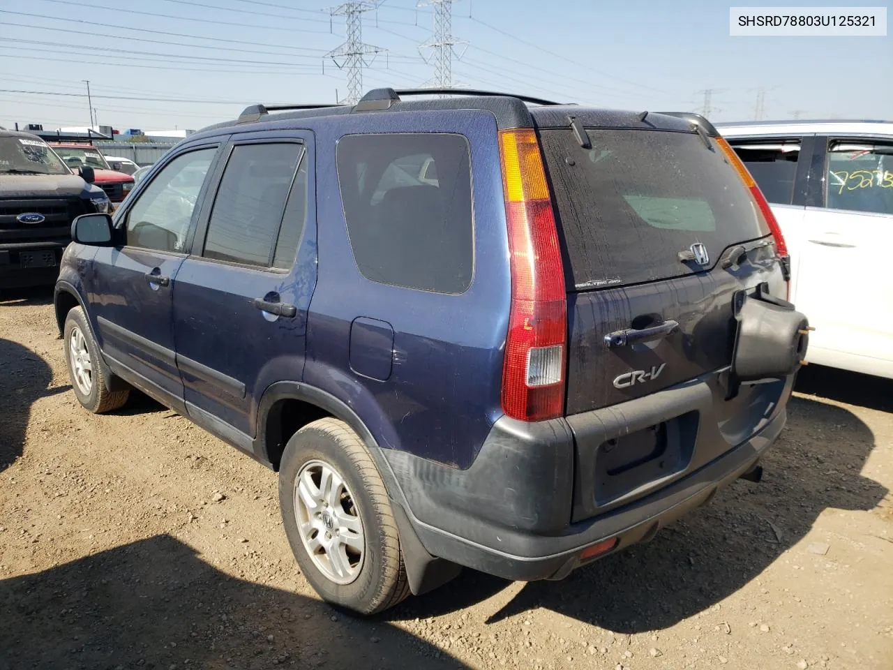 2003 Honda Cr-V Ex VIN: SHSRD78803U125321 Lot: 75486074