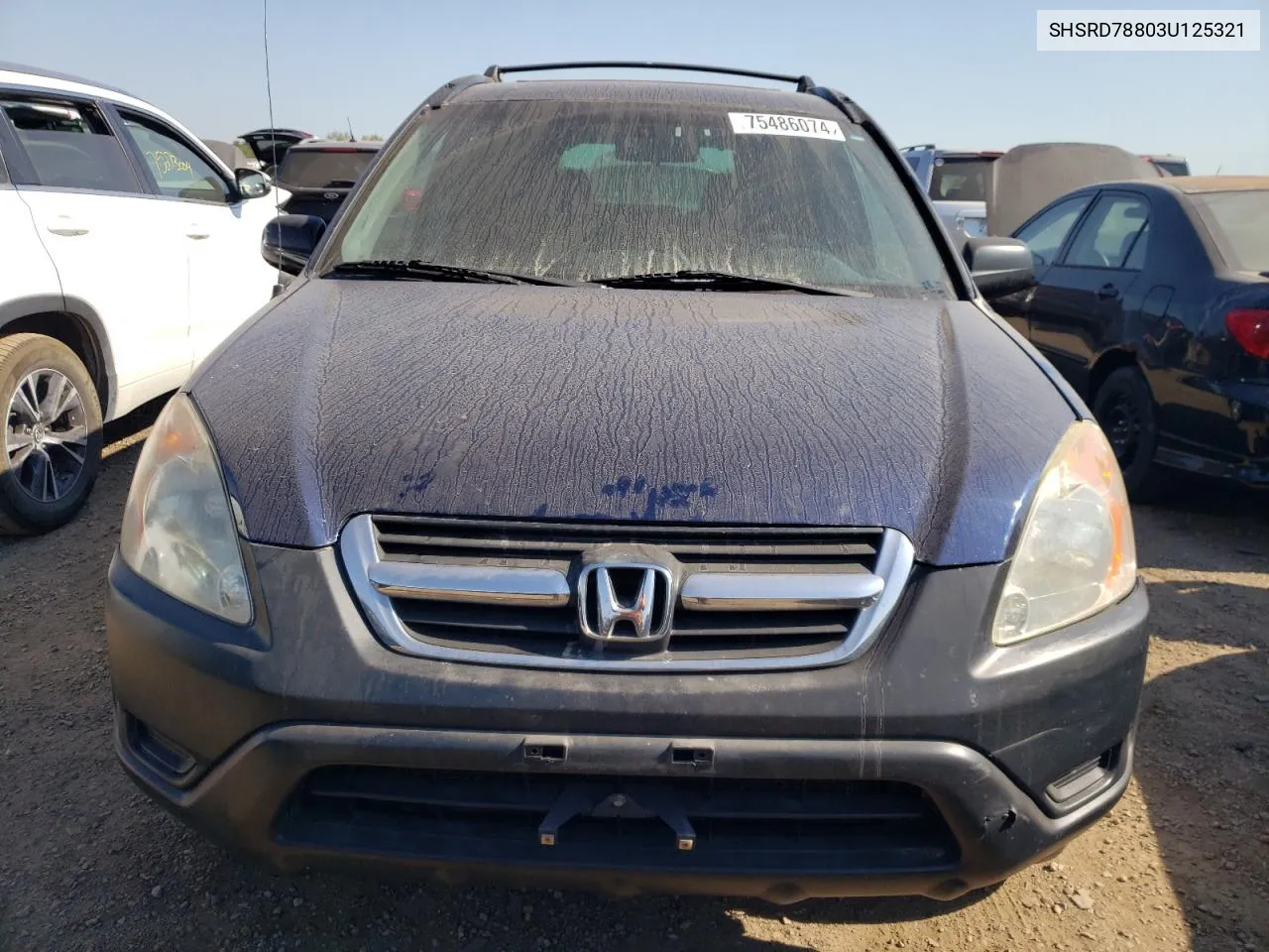 2003 Honda Cr-V Ex VIN: SHSRD78803U125321 Lot: 75486074