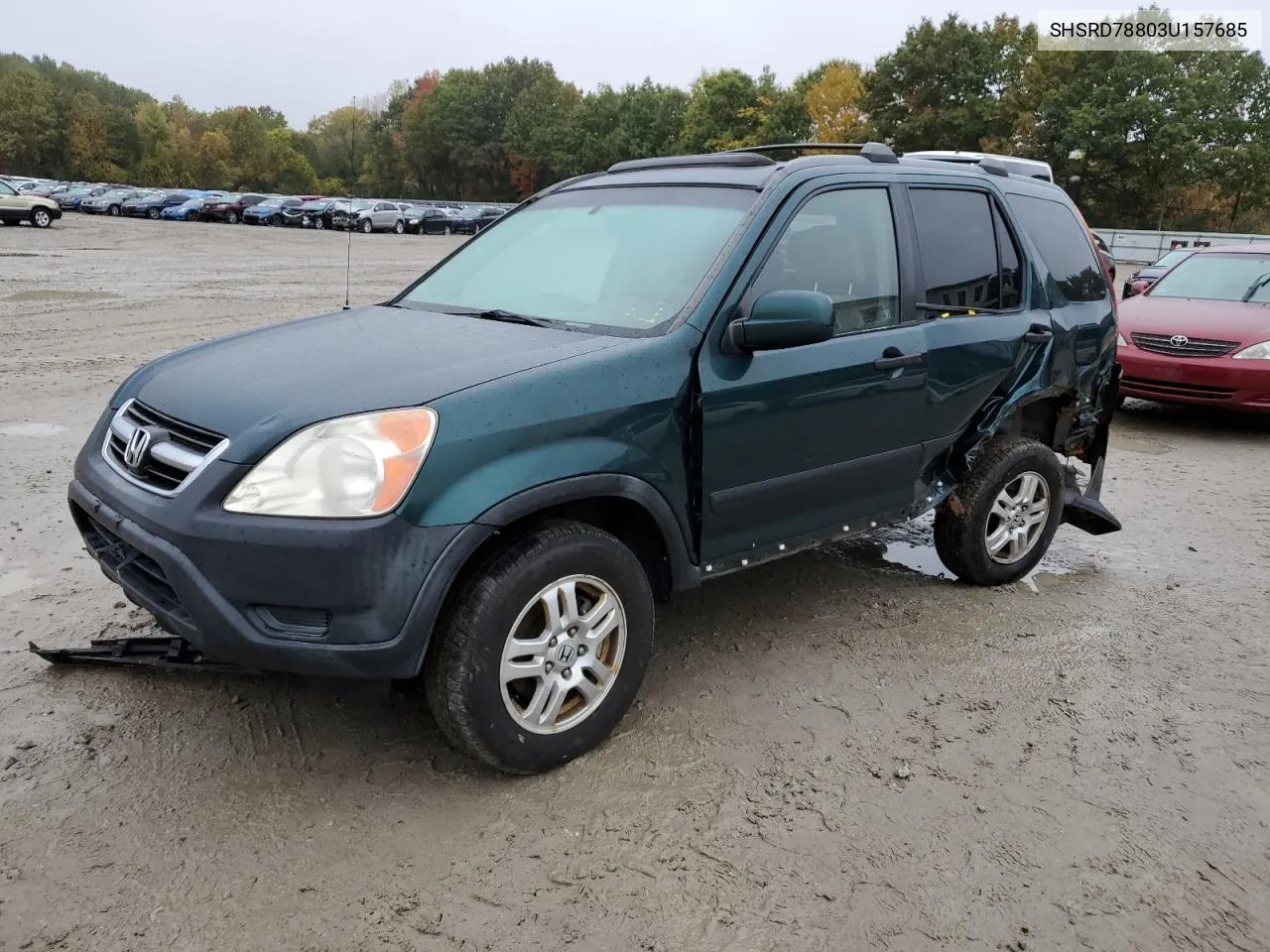 2003 Honda Cr-V Ex VIN: SHSRD78803U157685 Lot: 75839934