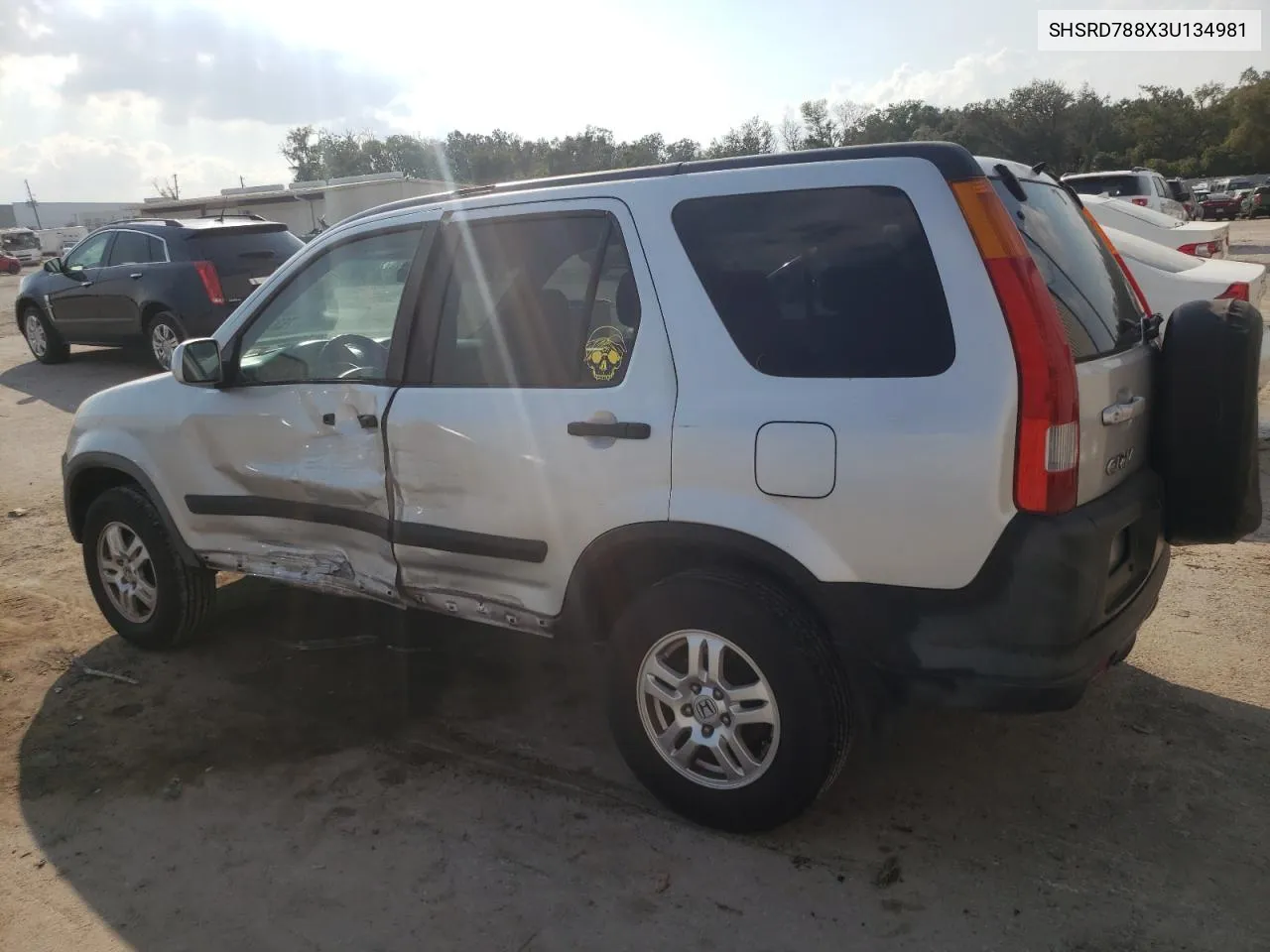 2003 Honda Cr-V Ex VIN: SHSRD788X3U134981 Lot: 76366544