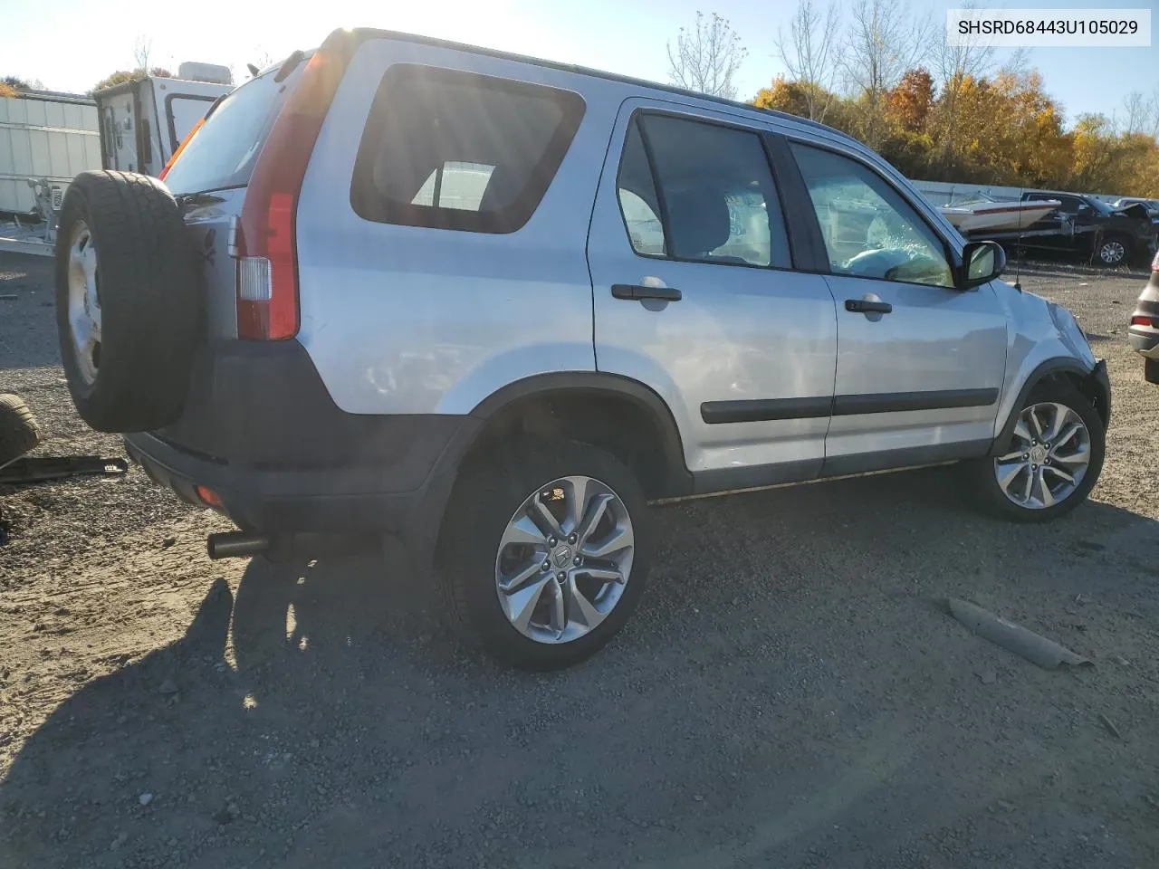 2003 Honda Cr-V Lx VIN: SHSRD68443U105029 Lot: 76801334