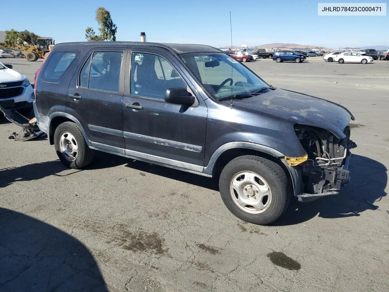 2003 Honda Cr-V Lx VIN: JHLRD78423C000471 Lot: 76863774