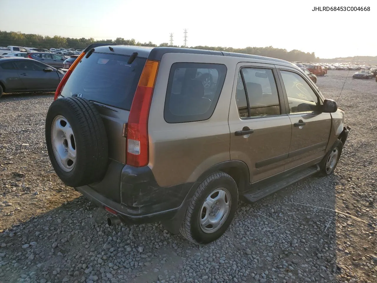 2003 Honda Cr-V Lx VIN: JHLRD68453C004668 Lot: 77232814