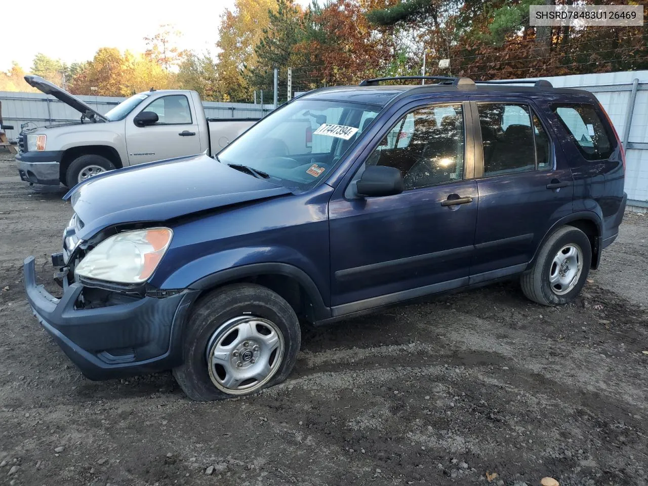 2003 Honda Cr-V Lx VIN: SHSRD78483U126469 Lot: 77447394