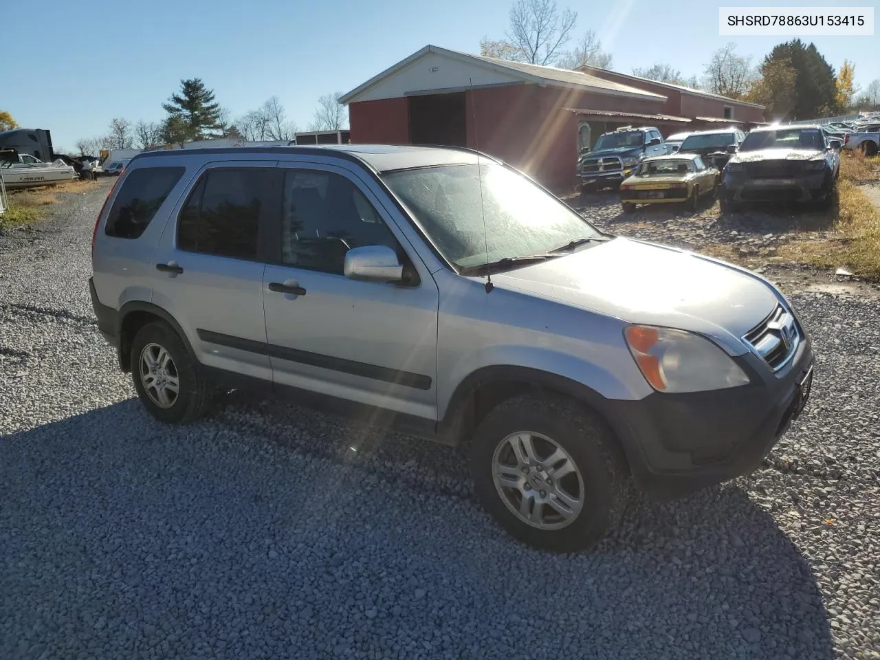 2003 Honda Cr-V Ex VIN: SHSRD78863U153415 Lot: 77836284