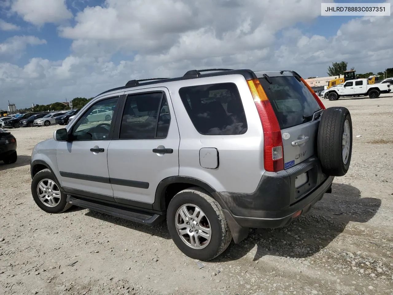 2003 Honda Cr-V Ex VIN: JHLRD78883C037351 Lot: 78133174